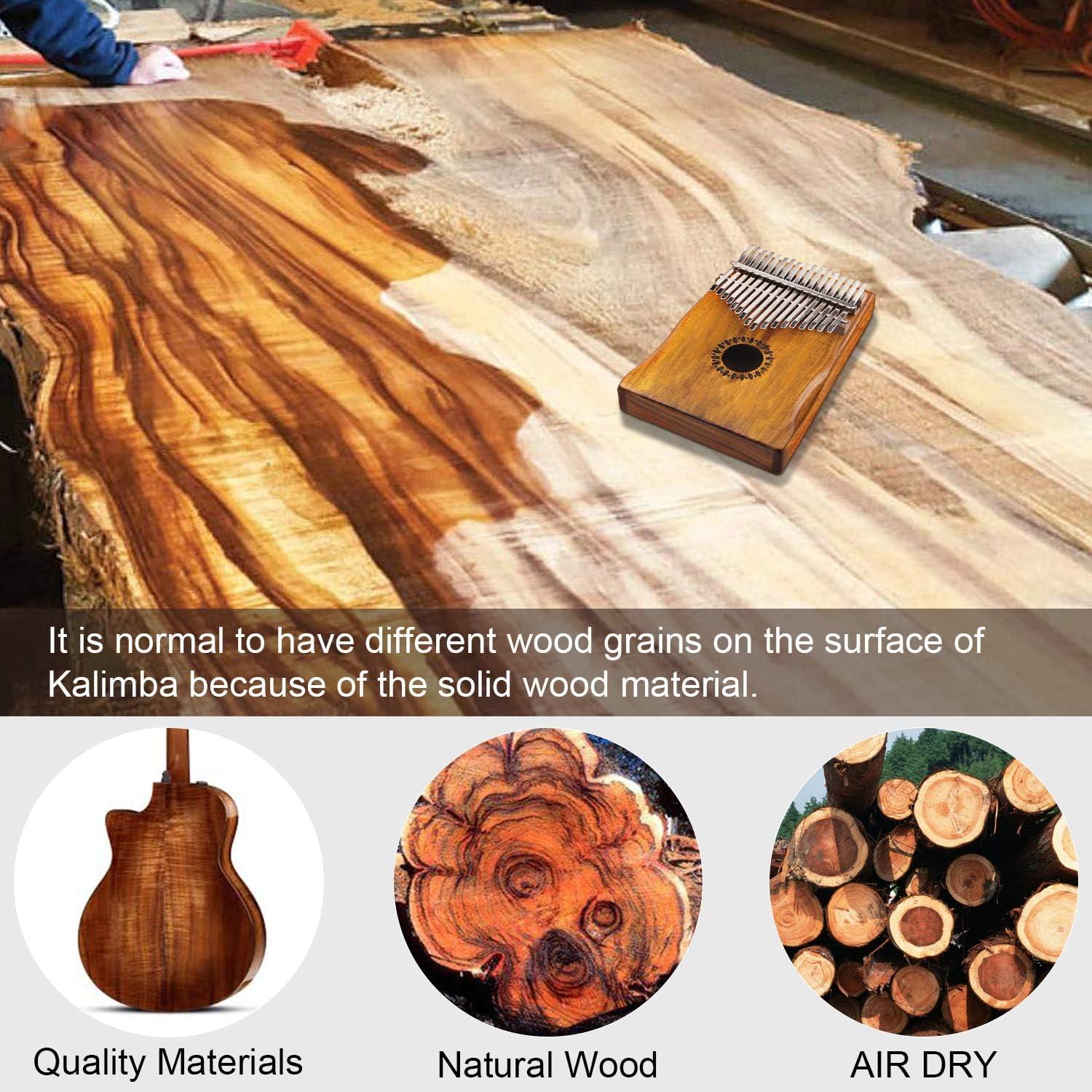 Kalimba Newlam 17 Teclas de Madera para Principiantes