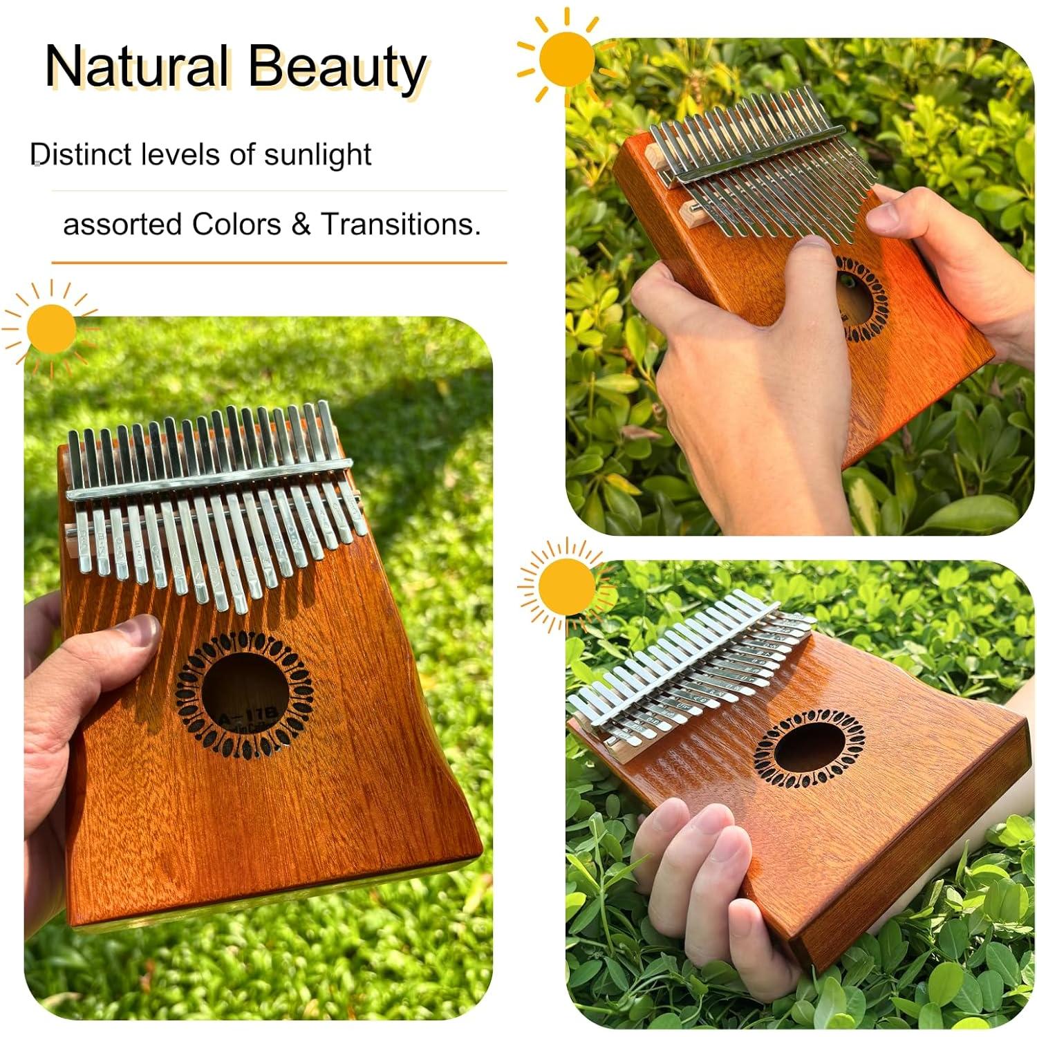 Kalimba Newlam 17 Teclas de Madera para Principiantes