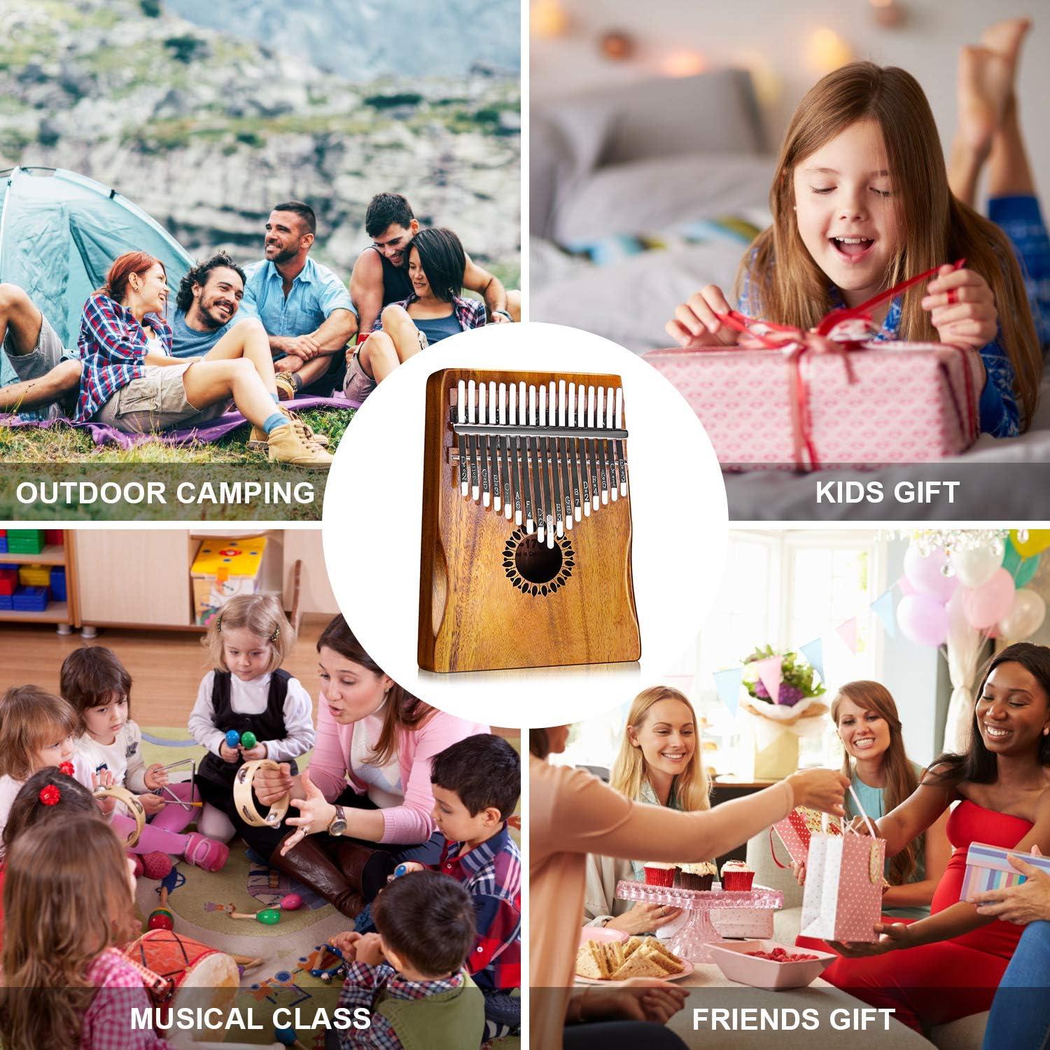 Kalimba Newlam 17 Teclas de Madera para Principiantes