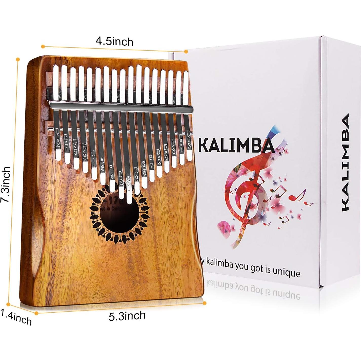 Kalimba Newlam 17 Teclas de Madera para Principiantes