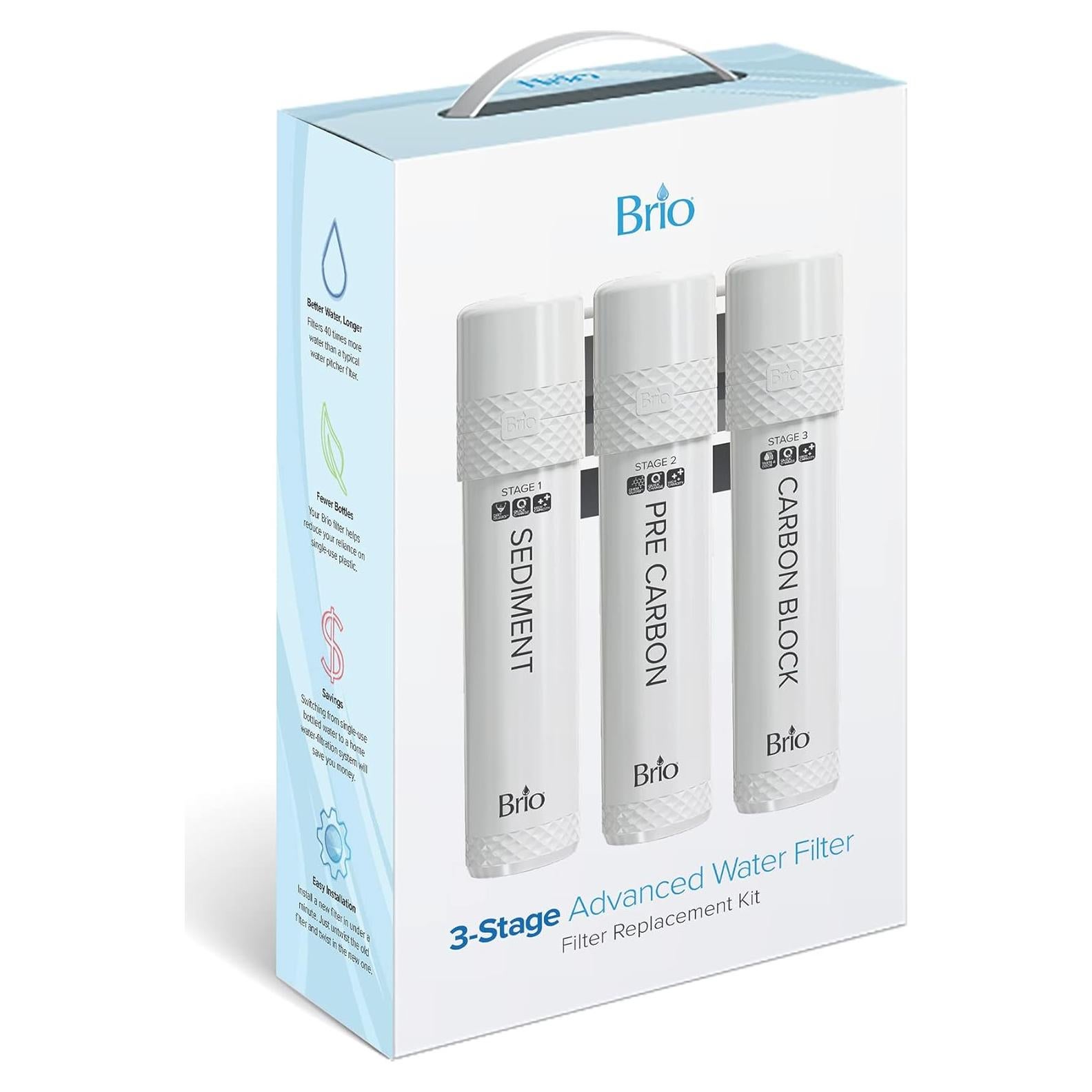 Kit de Filtro 3 Etapas Brio para Dispensadores de Agua