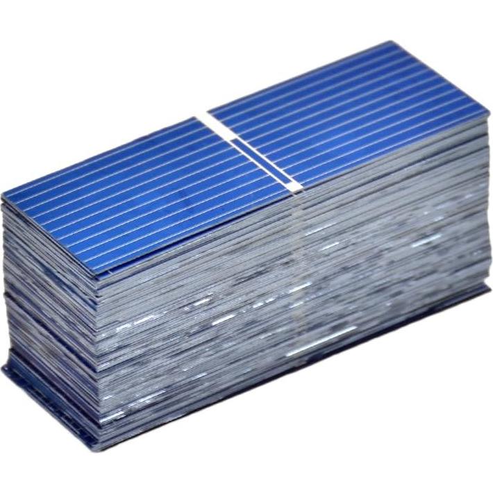 100pcs Celdas Solares AOSHIKE 52x19mm 0.5V 400mA DIY