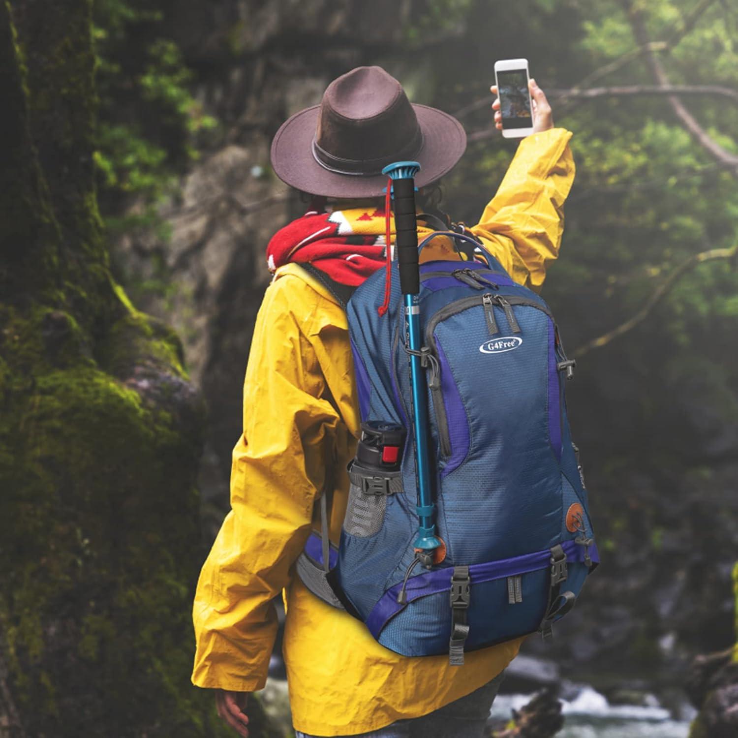 Mochila de Senderismo G4Free 50L Impermeable con Funda