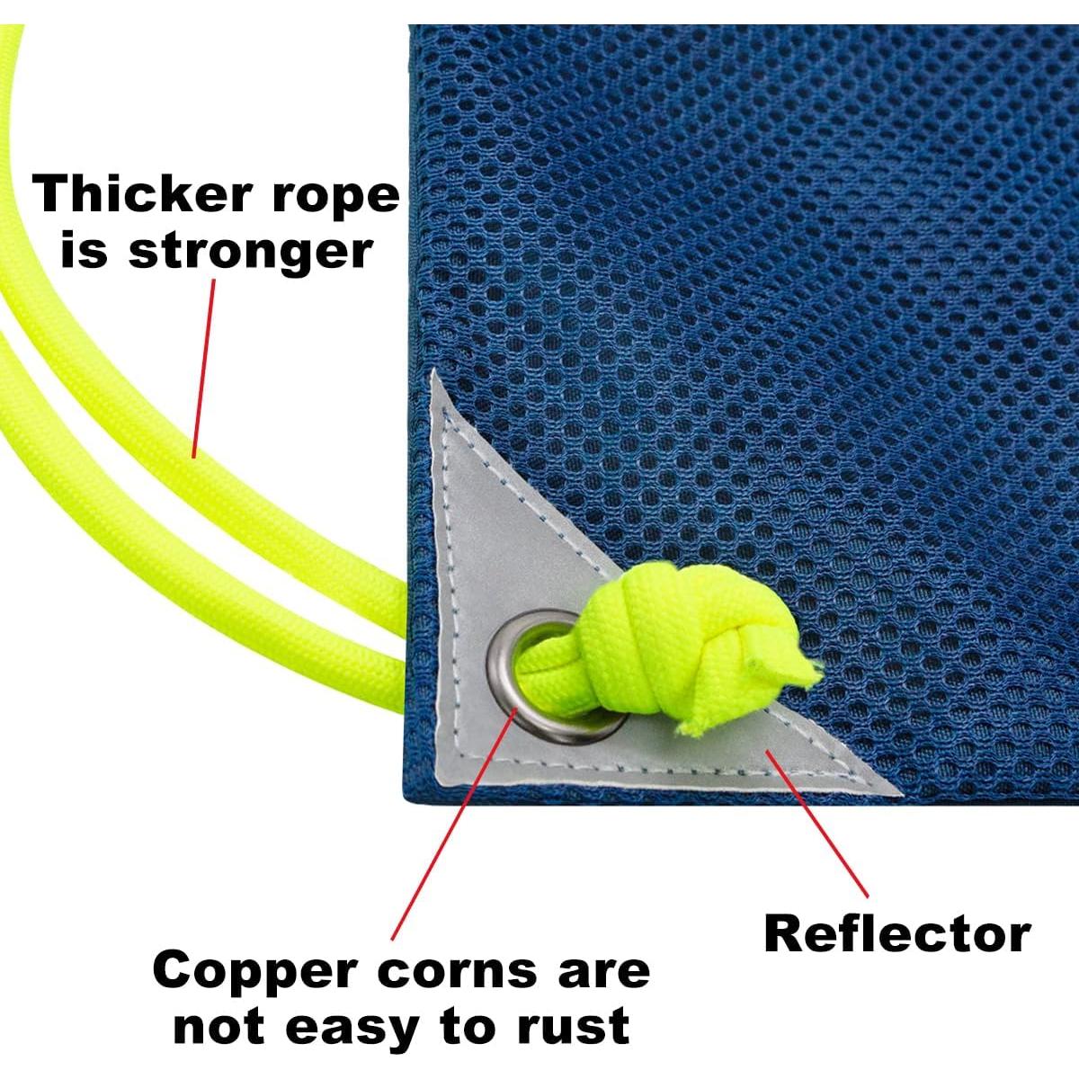 Mochila de Cuerda HOLYLUCK con Bolsillo Malla 34x25cm Petróleo