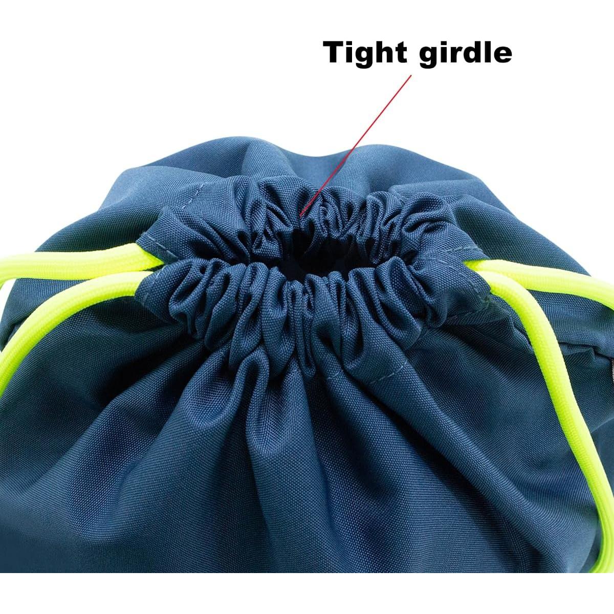 Mochila de Cuerda HOLYLUCK con Bolsillo Malla 34x25cm Petróleo