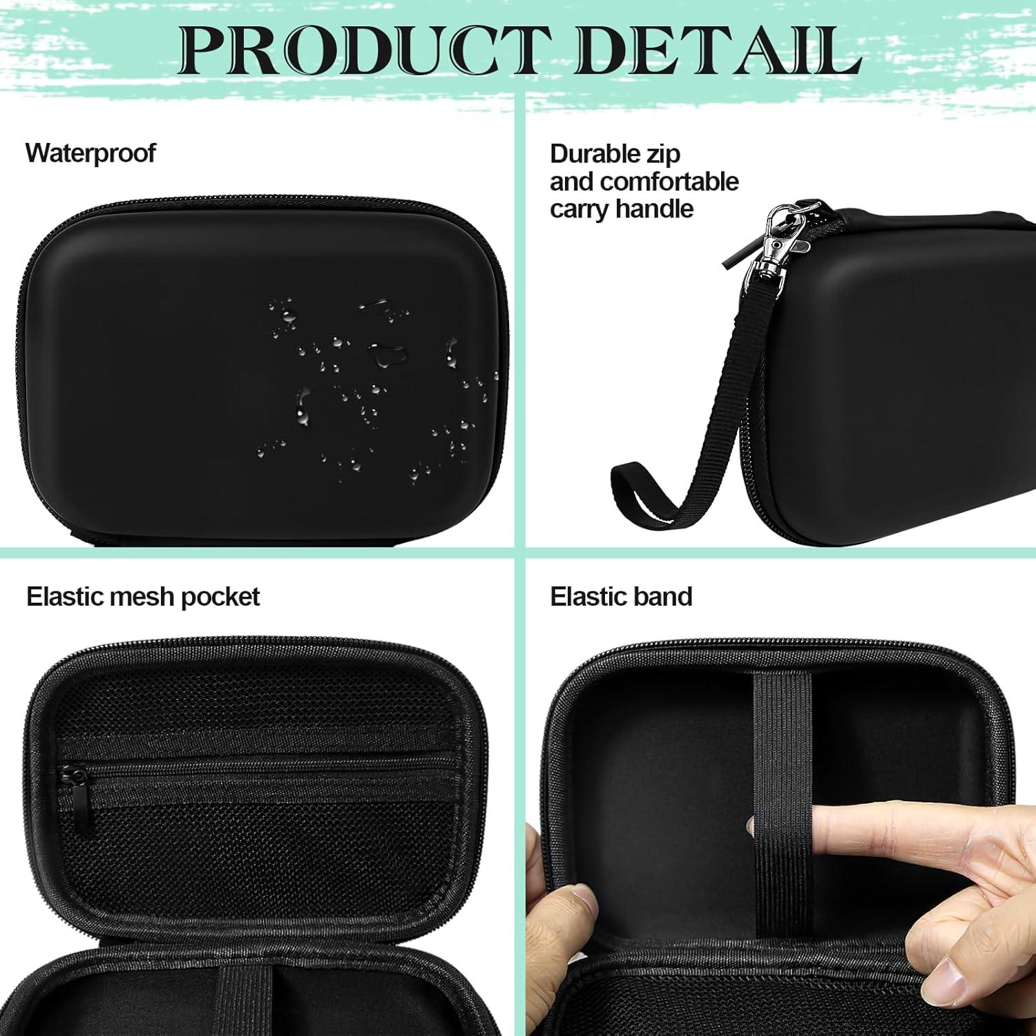 Funda Dura Negra para Impresoras de Etiquetas Phomemo, NELKO, NIIMBOT, JADENS