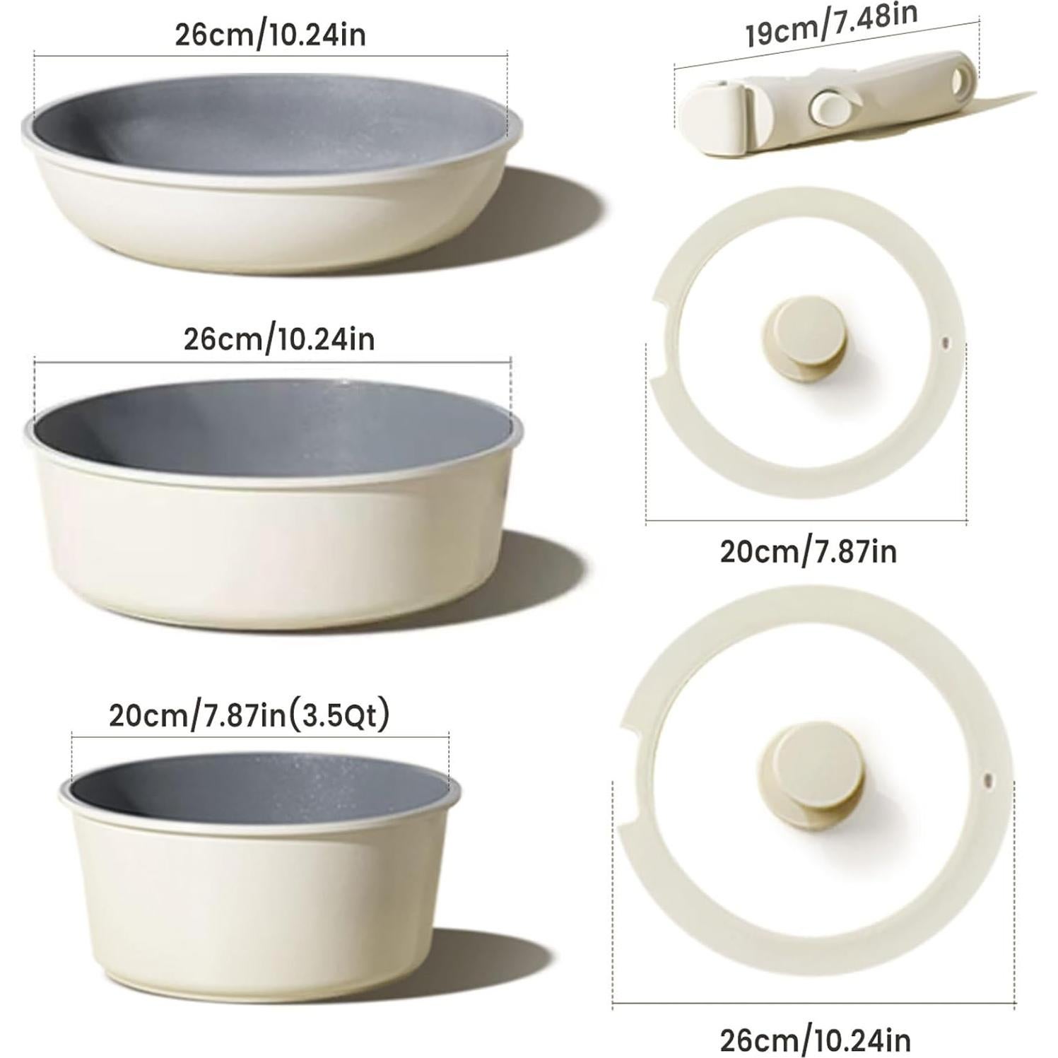 Juego de Ollas UMETRE 6 Piezas Antiadherentes Inducción