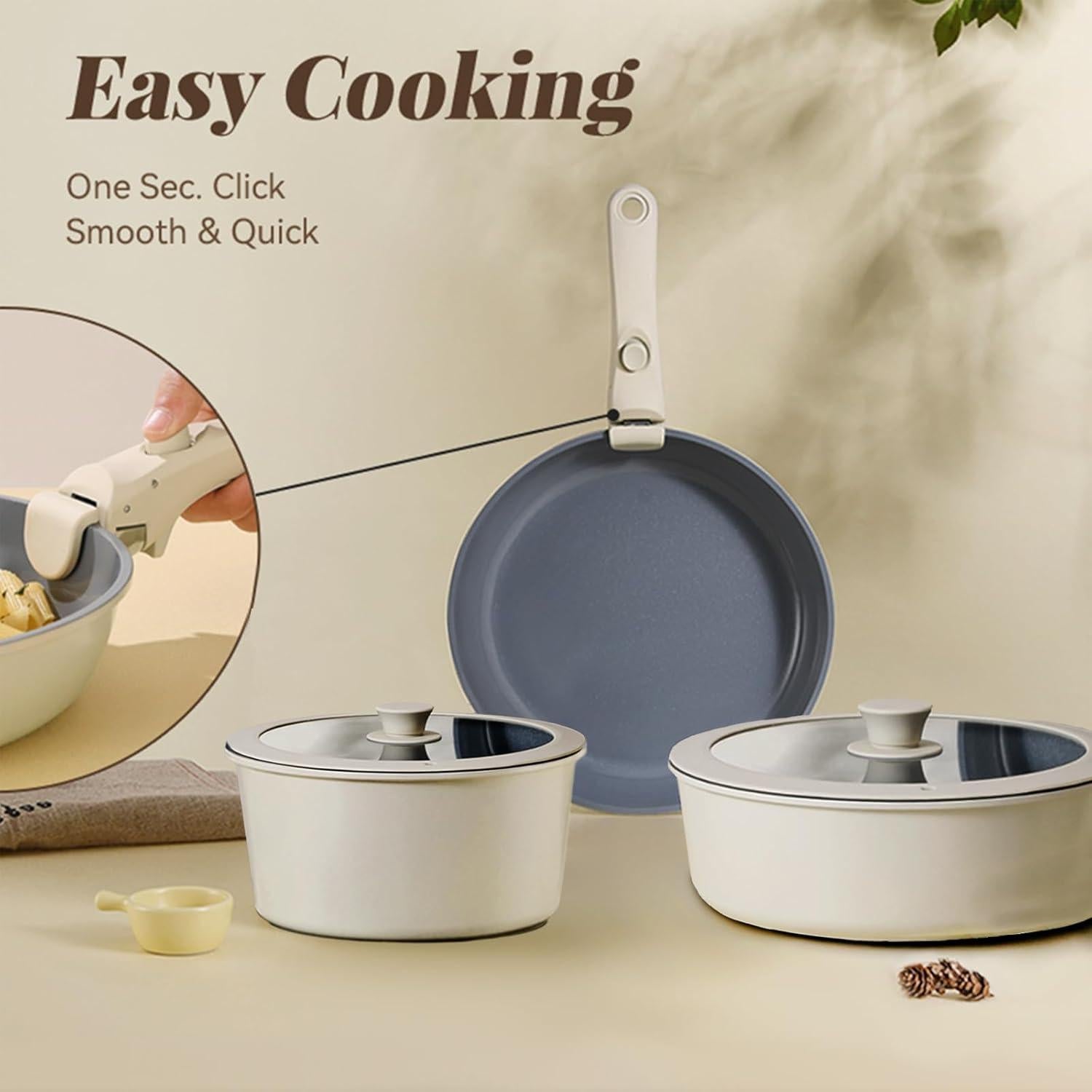 Juego de Ollas UMETRE 6 Piezas Antiadherentes Inducción