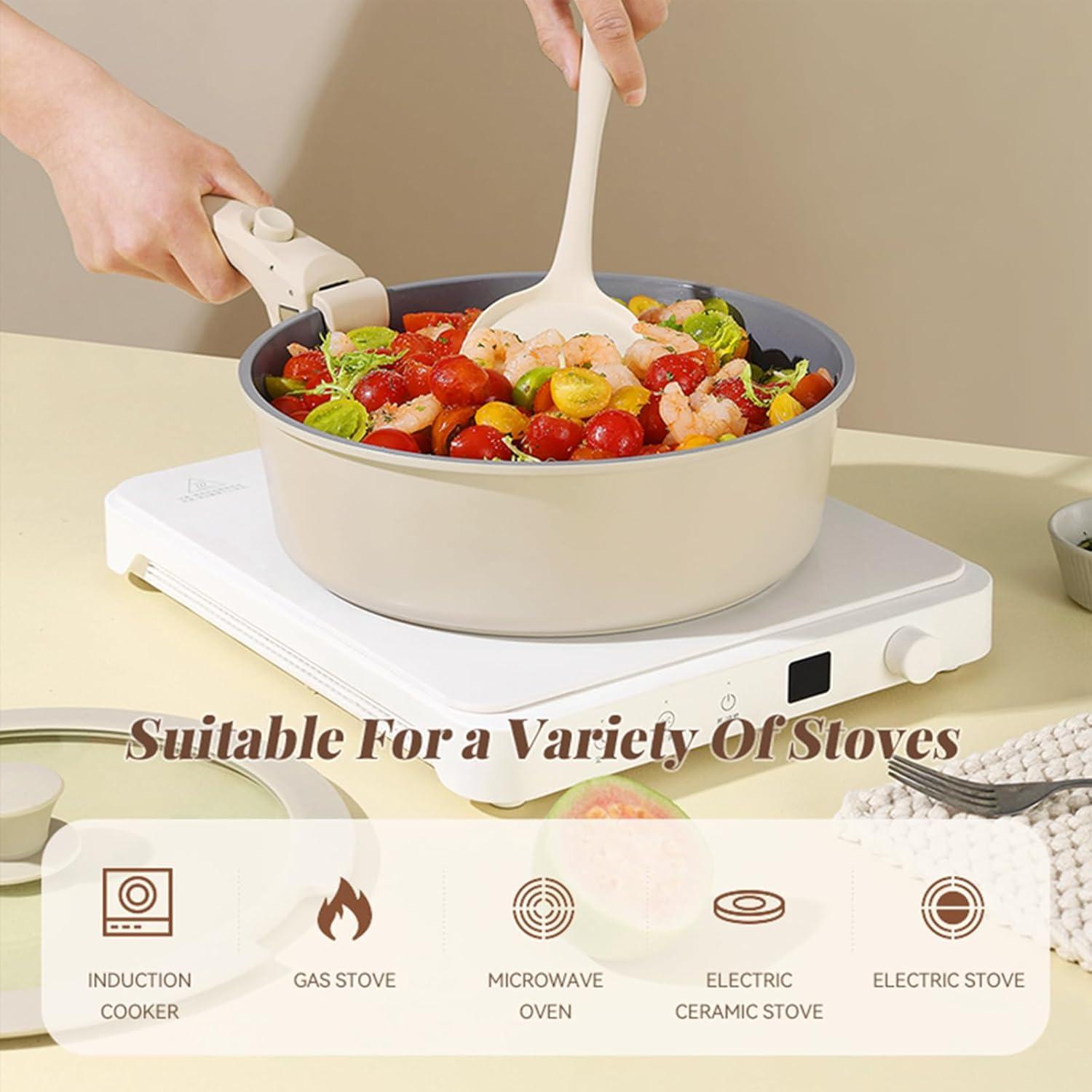 Juego de Ollas UMETRE 6 Piezas Antiadherentes Inducción