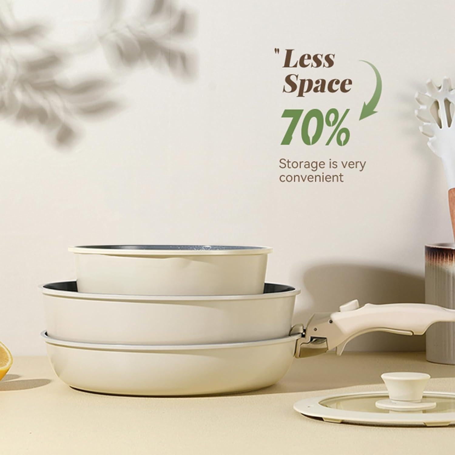 Juego de Ollas UMETRE 6 Piezas Antiadherentes Inducción