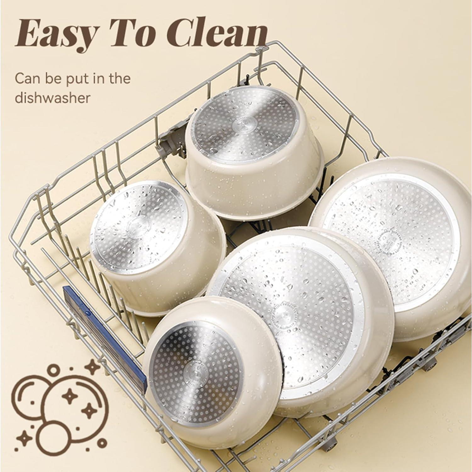 Juego de Ollas UMETRE 6 Piezas Antiadherentes Inducción