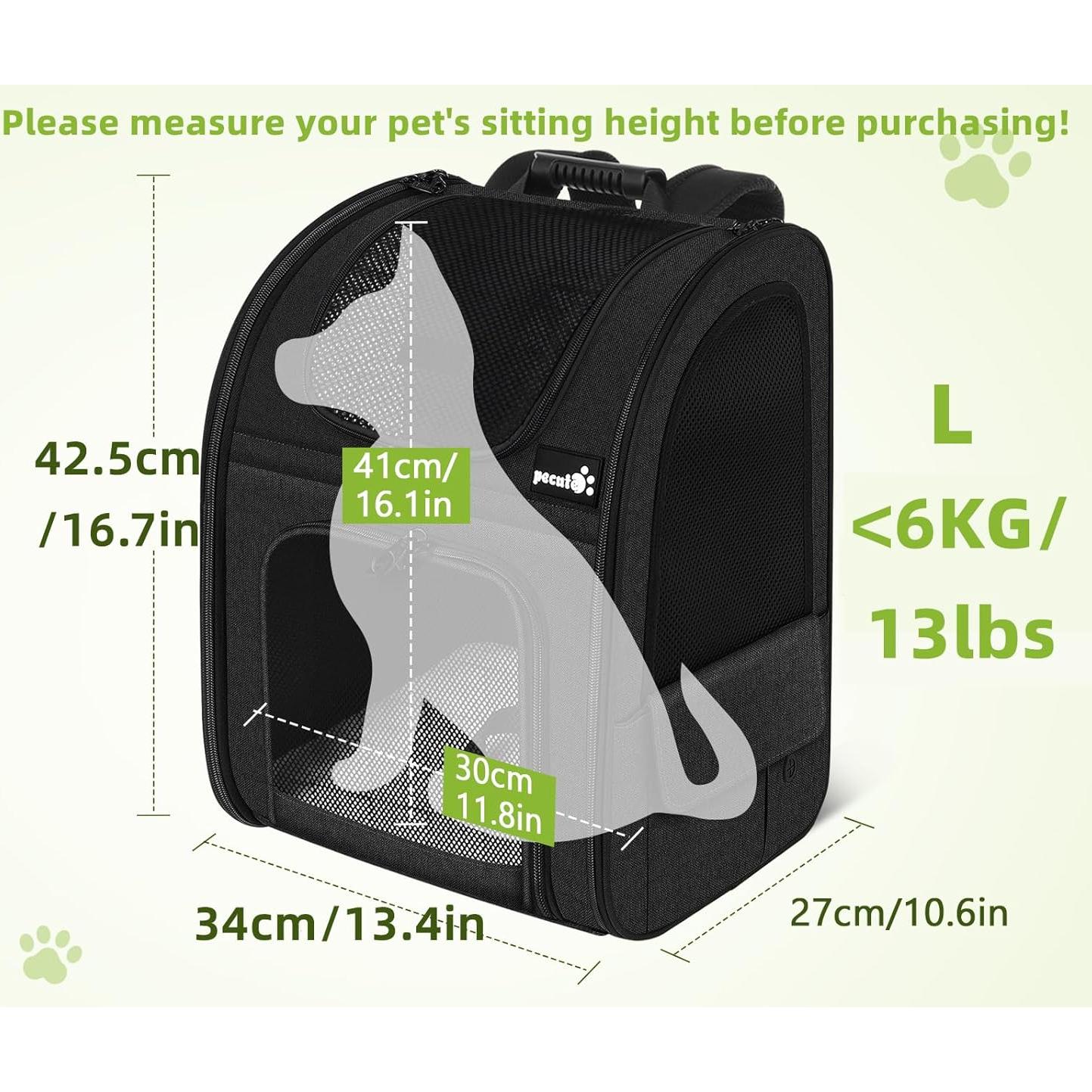 Mochila Transportadora Pecute para Gatos y Perros Pequeños