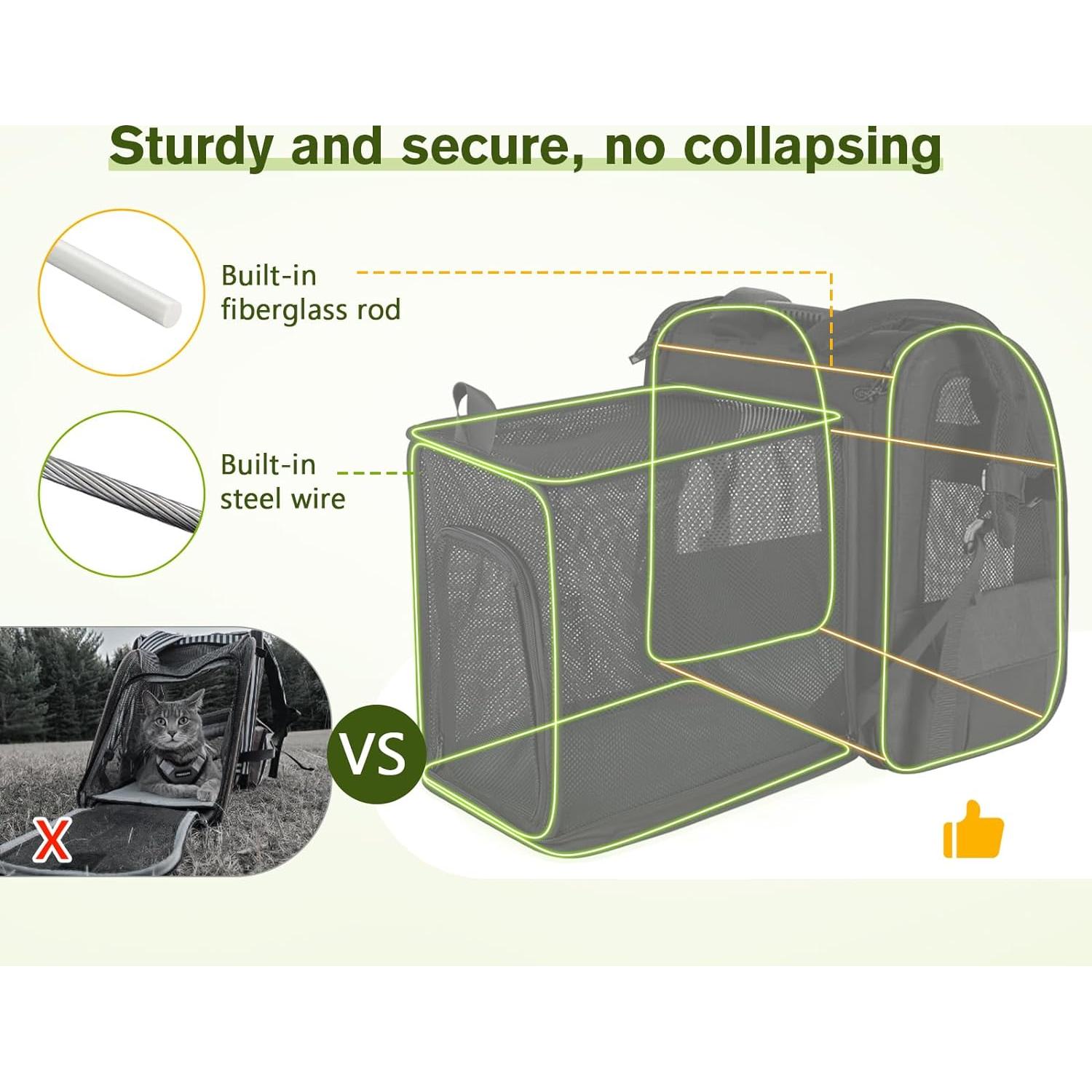 Mochila Transportadora Pecute para Gatos y Perros Pequeños