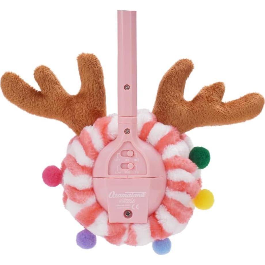 Capucha de Reno Navideño HOOKODI para Otamatone - Rojo y Marrón