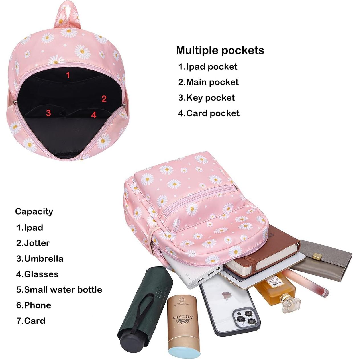 Mochila ligera repelente al agua YiXiamo 27.5x22x12 cm