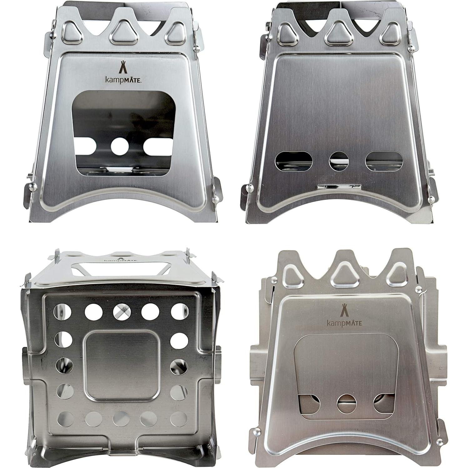 Estufa de Camping Portátil kampMATE FBA_1001 Acero Inoxidable