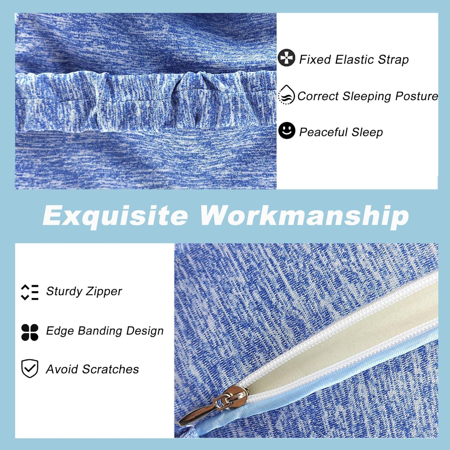 Funda de Almohada para Rodilla LeoTube PW002 Azul Suave