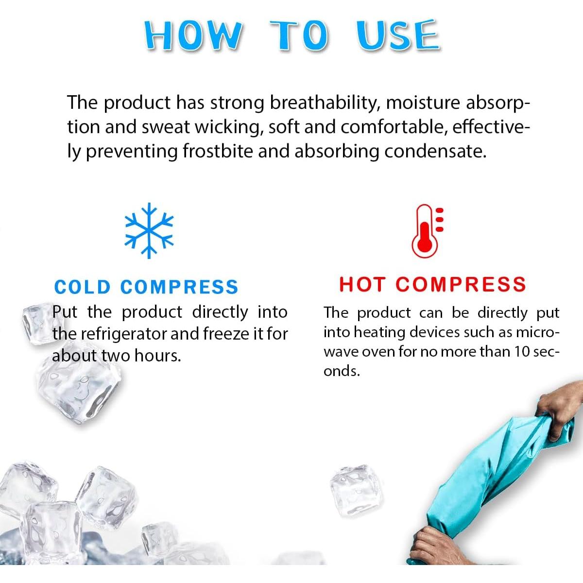 Almohadilla Enfriadora de Gel Couleurs 24x33cm Reutilizable Verde