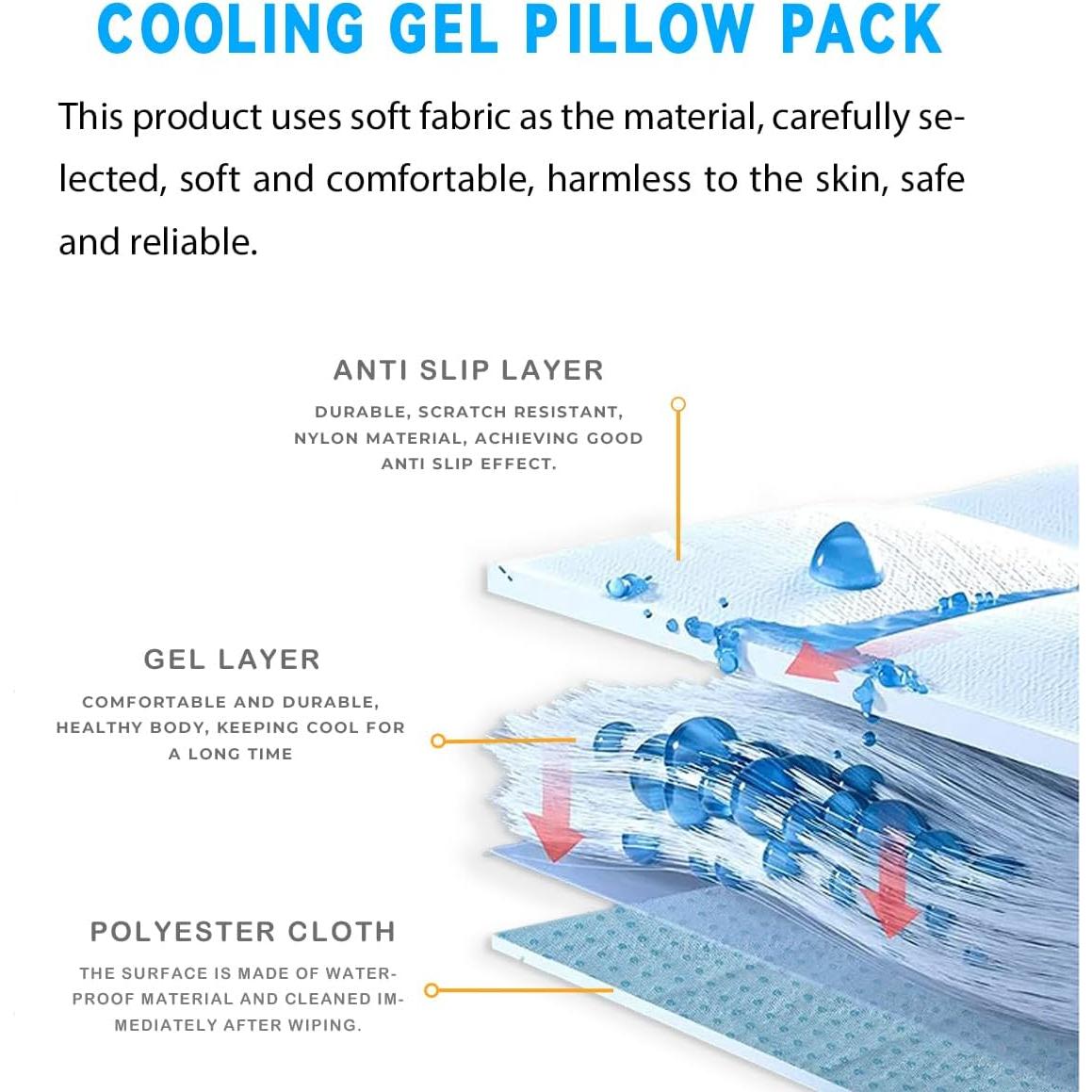 Almohadilla Enfriadora de Gel Couleurs 24x33cm Reutilizable Verde