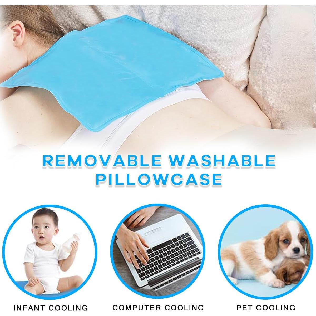 Almohadilla Enfriadora de Gel Couleurs 24x33cm Reutilizable Verde