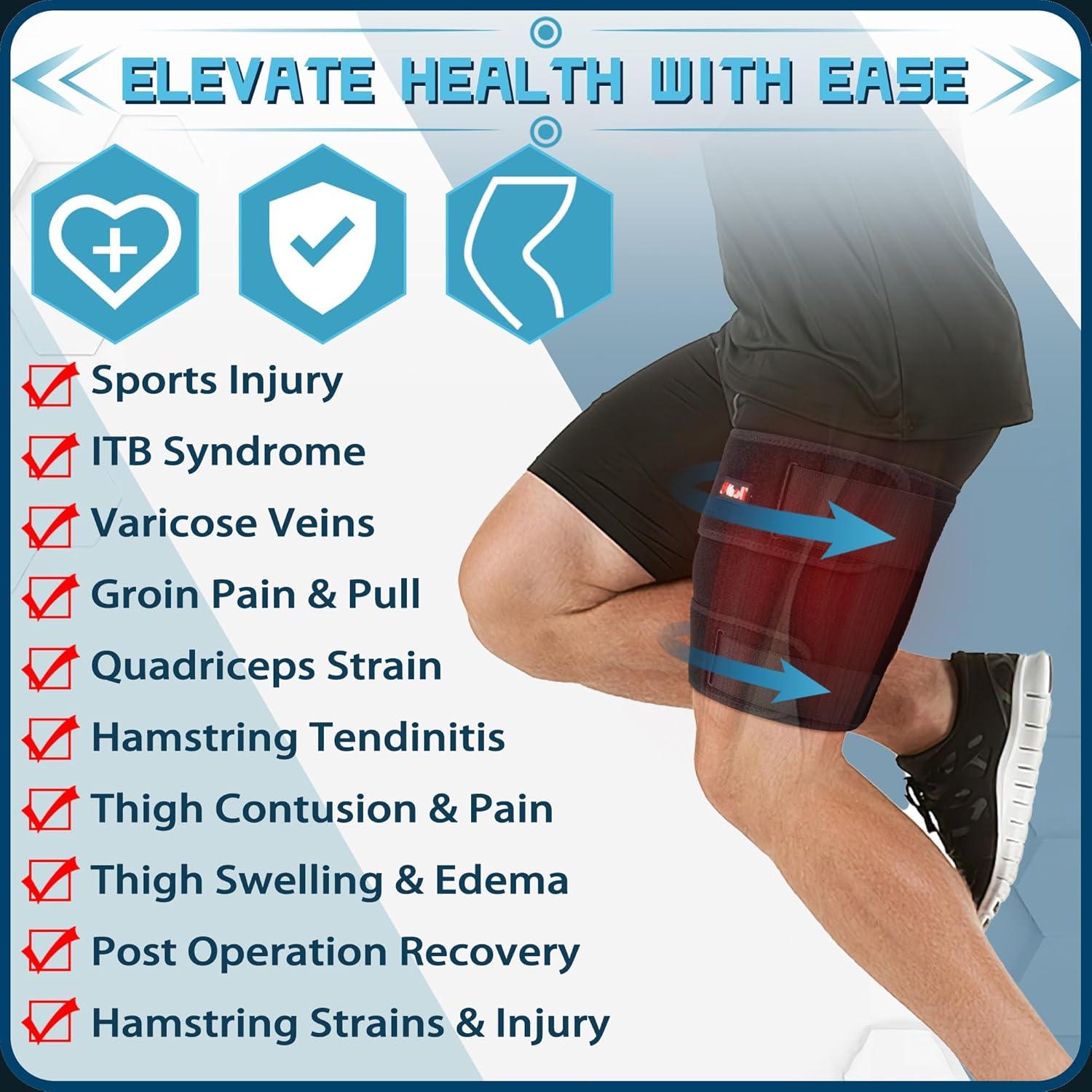 Faja de Compresión para Muslo Hiball - Soporte Isquiotibiales