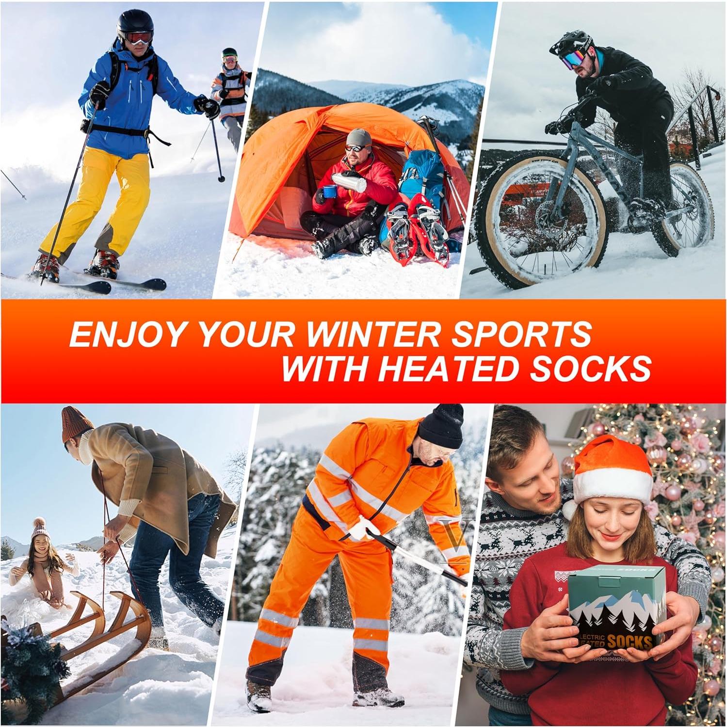 Calcetines Calentados WAMOVAL SK-02 Unisex 8000mAh Recargables