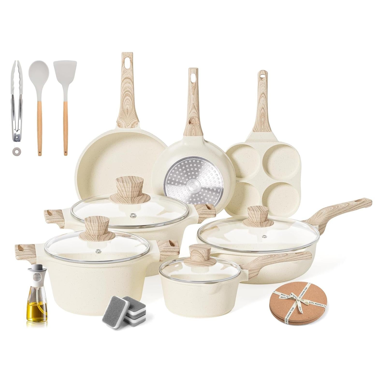 Juego de Utensilios de Cocina Caannasweis 20 Piezas Antiadherente