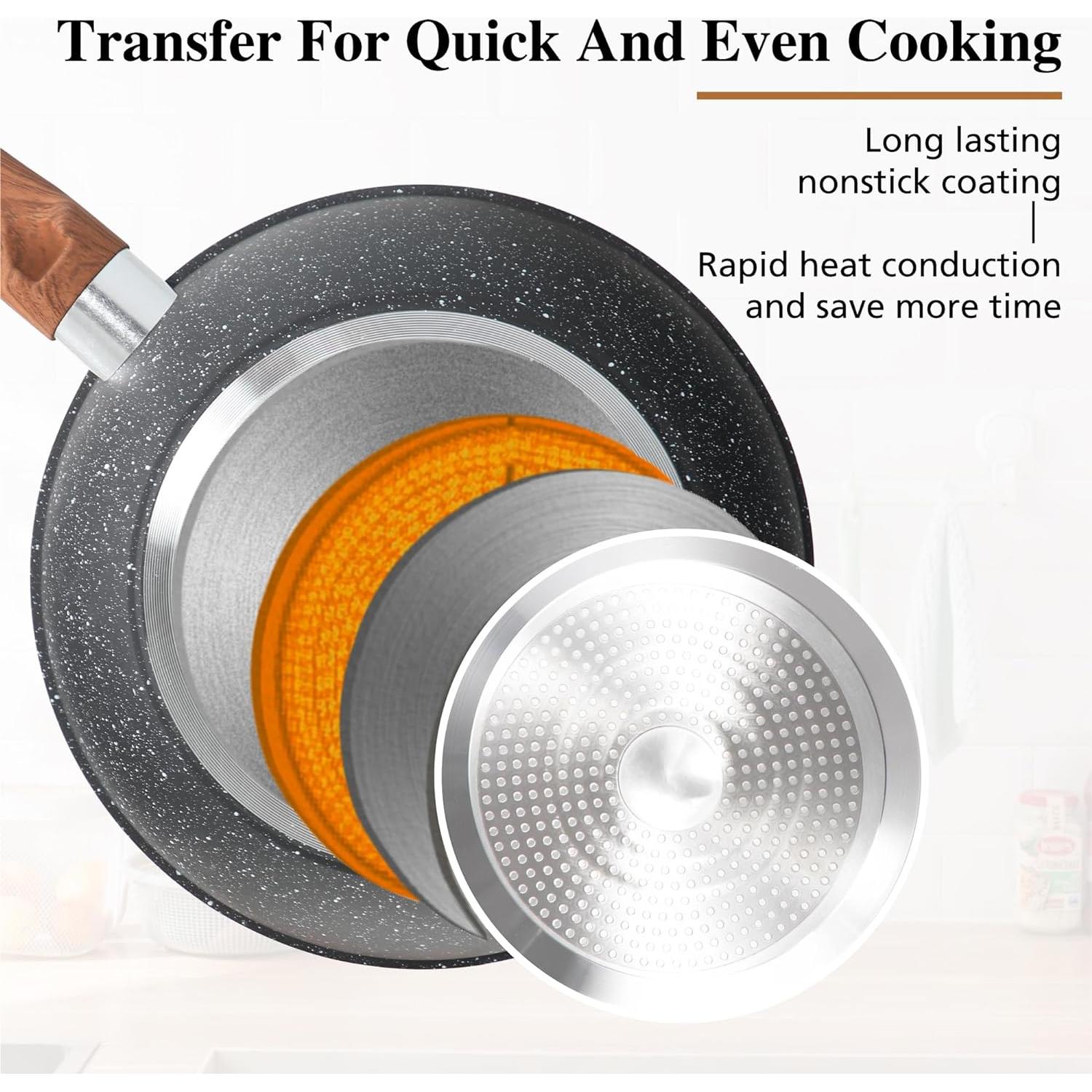 Juego de Ollas y Sartenes 30 Piezas DishDelight Antiadherente