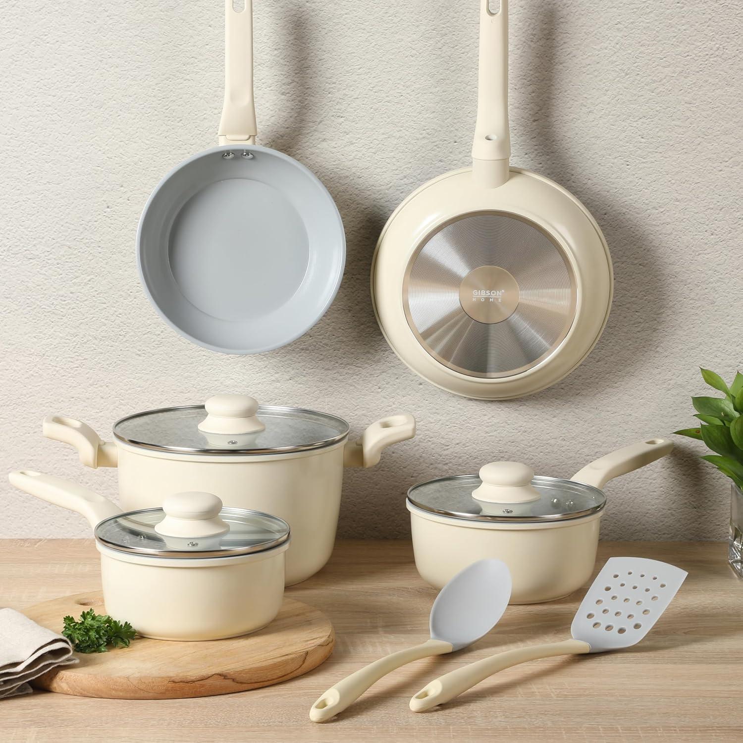 Juego de Utensilios de Cocina 10 Pzas Gibson Home Cerámica