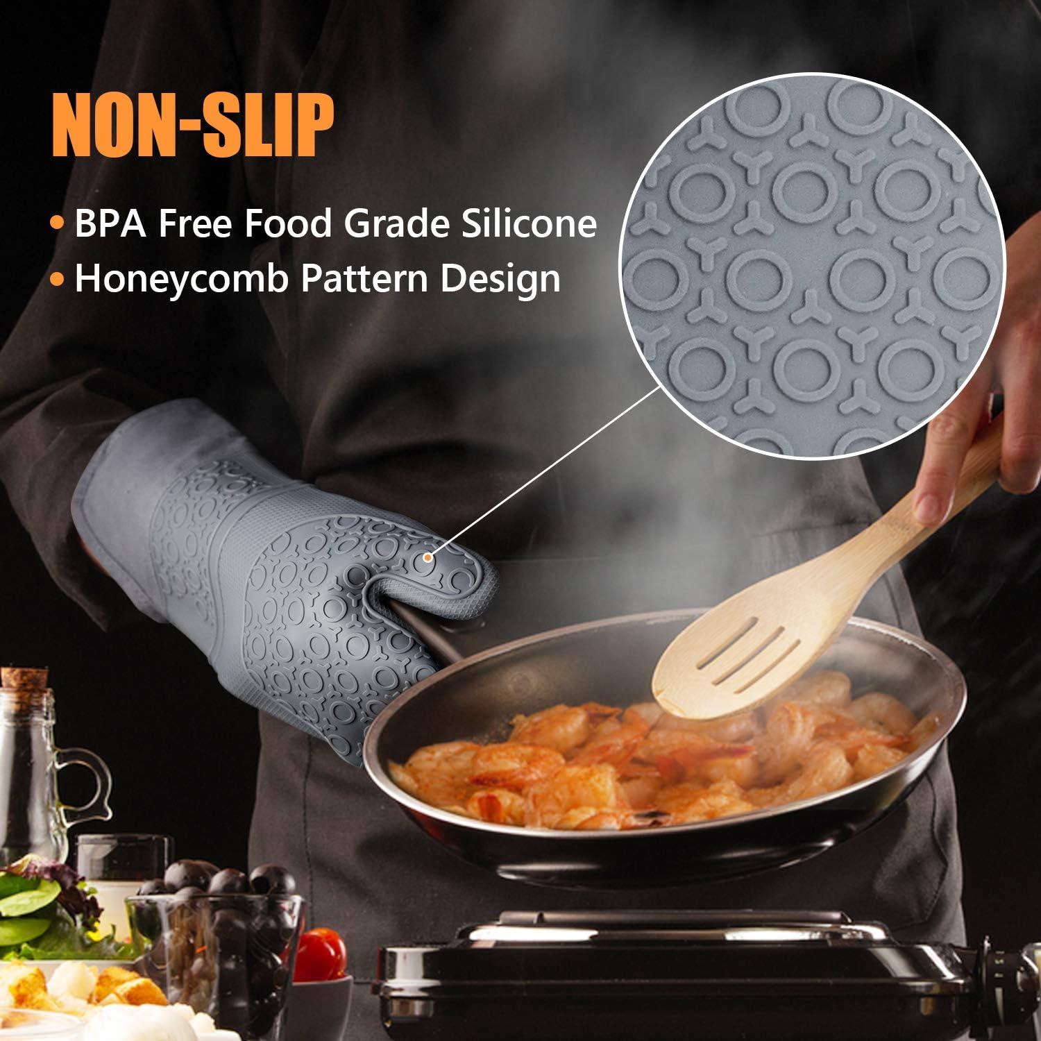 Guantes de Horno Rorecay Silicona Extra Largos 38 cm