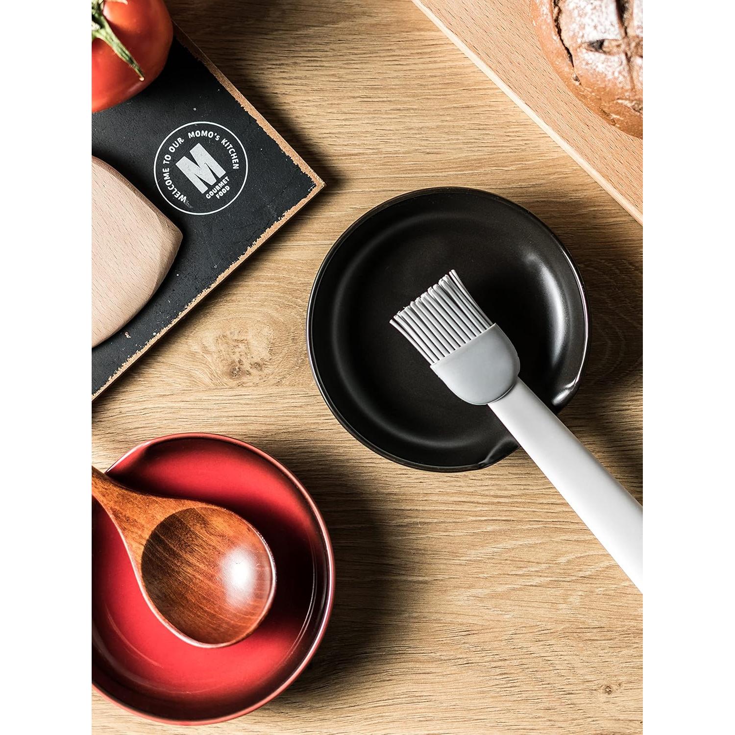 Soporte para Cuchara de Cerámica Miamolo Negro 32x31cm