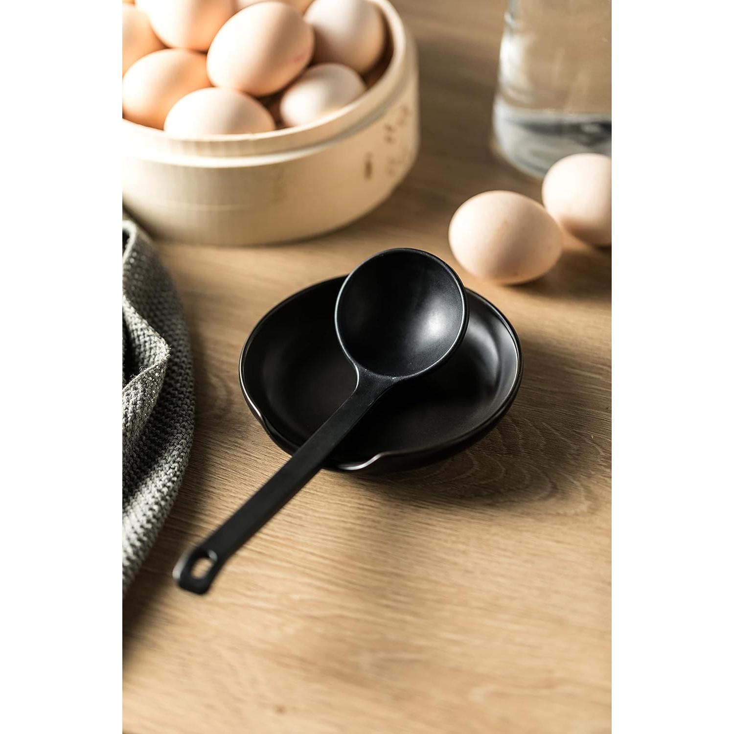 Soporte para Cuchara de Cerámica Miamolo Negro 32x31cm