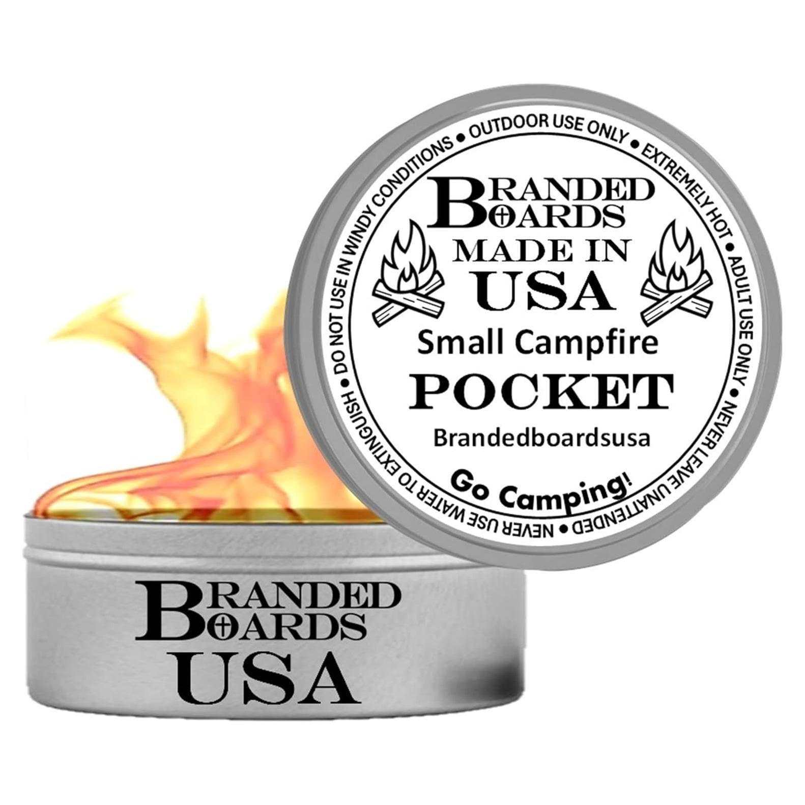 Mini fogata portátil Branded Boards 7,94x2,54cm 5h de uso