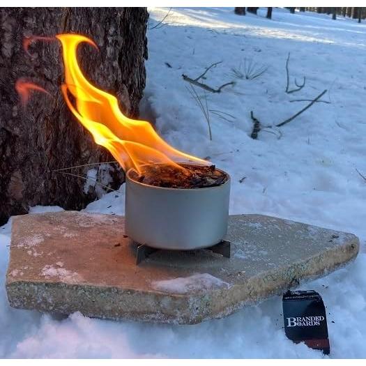 Mini fogata portátil Branded Boards 7,94x2,54cm 5h de uso
