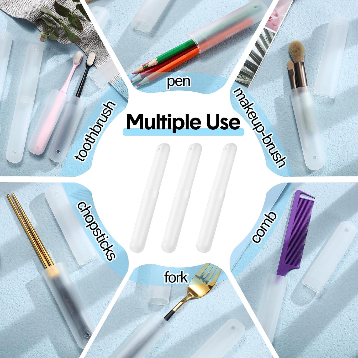 60 Fundas de Cepillo de Dientes Plástico Transparente Cunhill