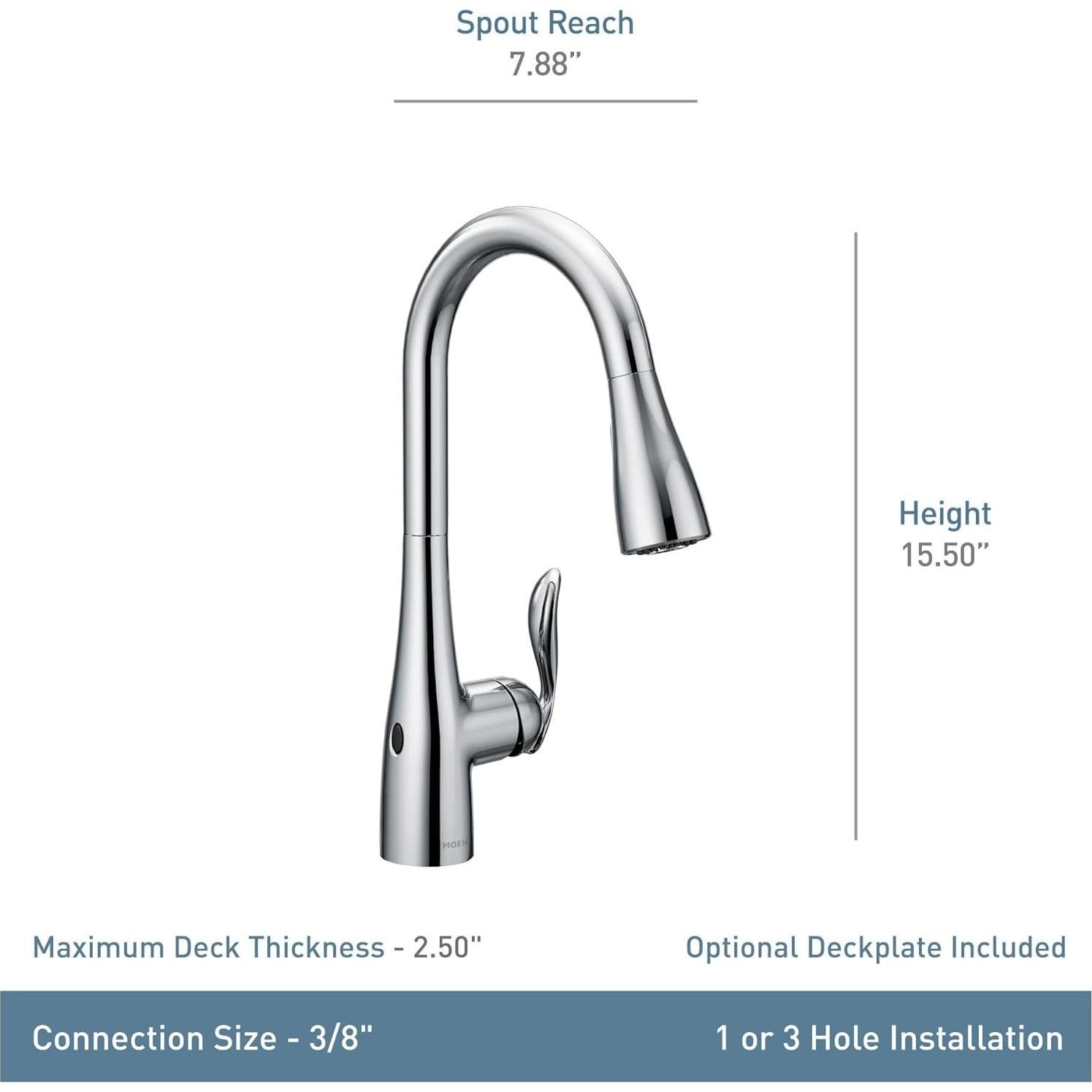 Moen 7594EWC Arbor Kitchen-Sink-faucets, Chrome