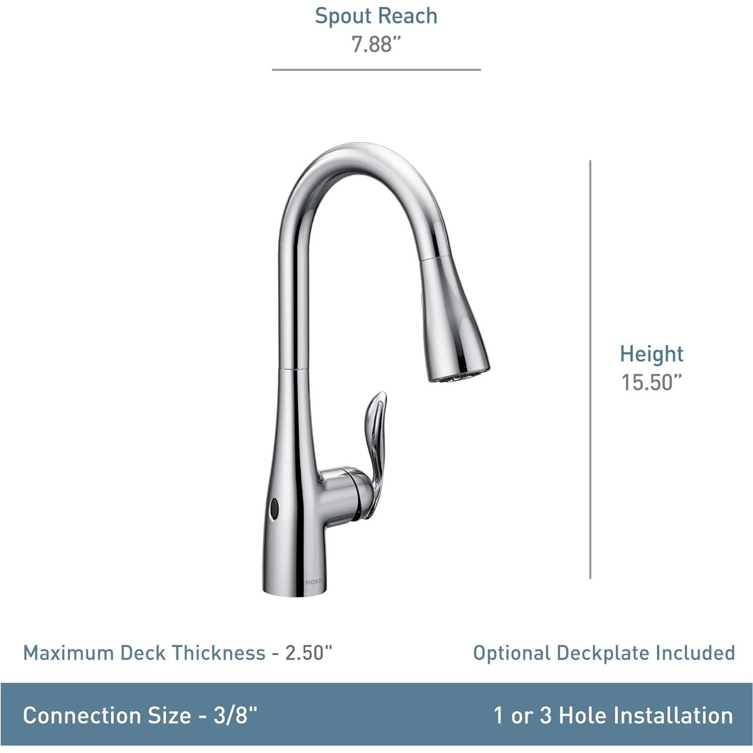 Moen 7594EWC Arbor Kitchen-Sink-faucets, Chrome