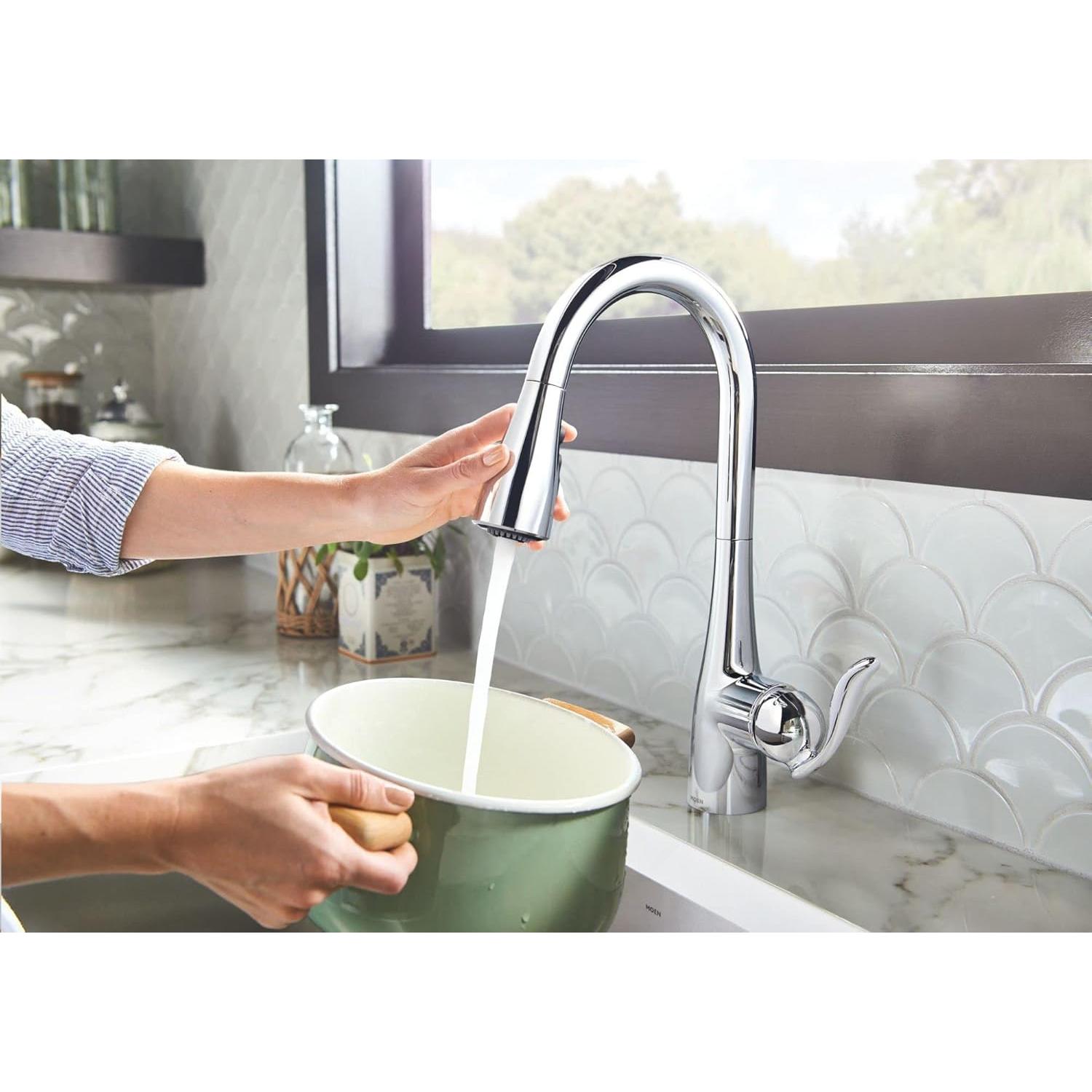 Moen 7594EWC Arbor Kitchen-Sink-faucets, Chrome