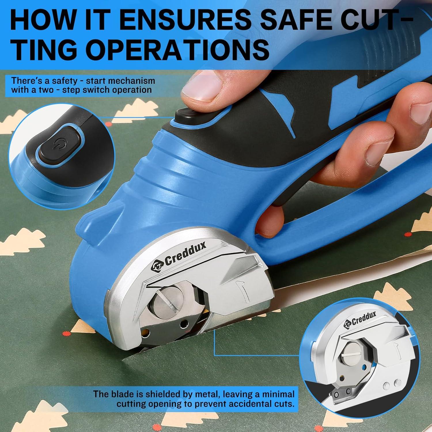 Tijeras eléctricas inalámbricas Creddux 4V con luz LED