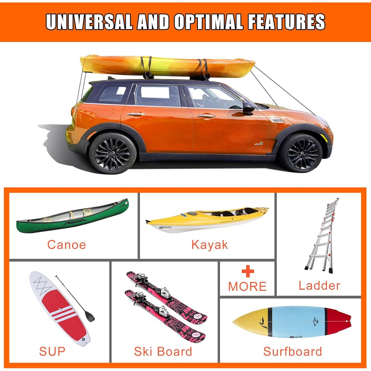 Almohadillas Universales MeeFar para Barras de Techo 76.2 cm