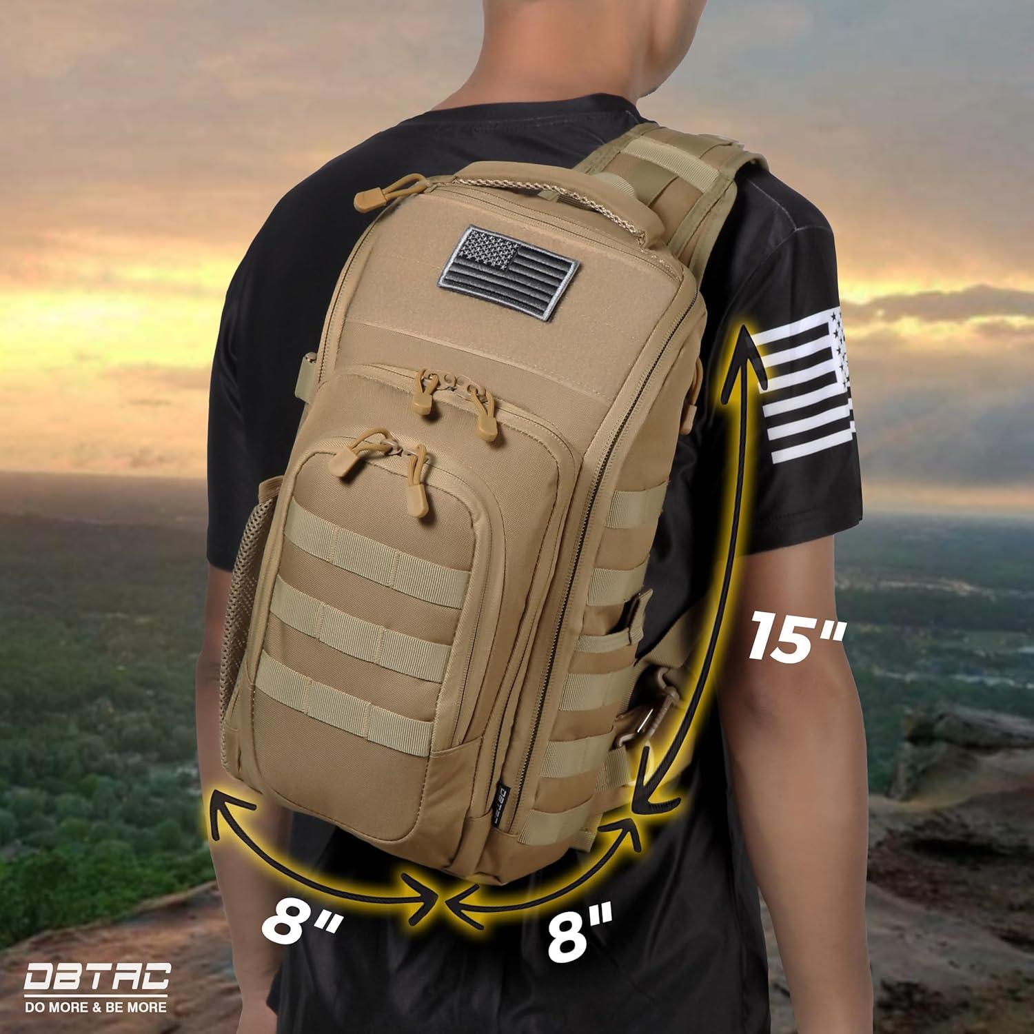 Mochila Táctica DBTAC 10L para Transporte Oculto Beige