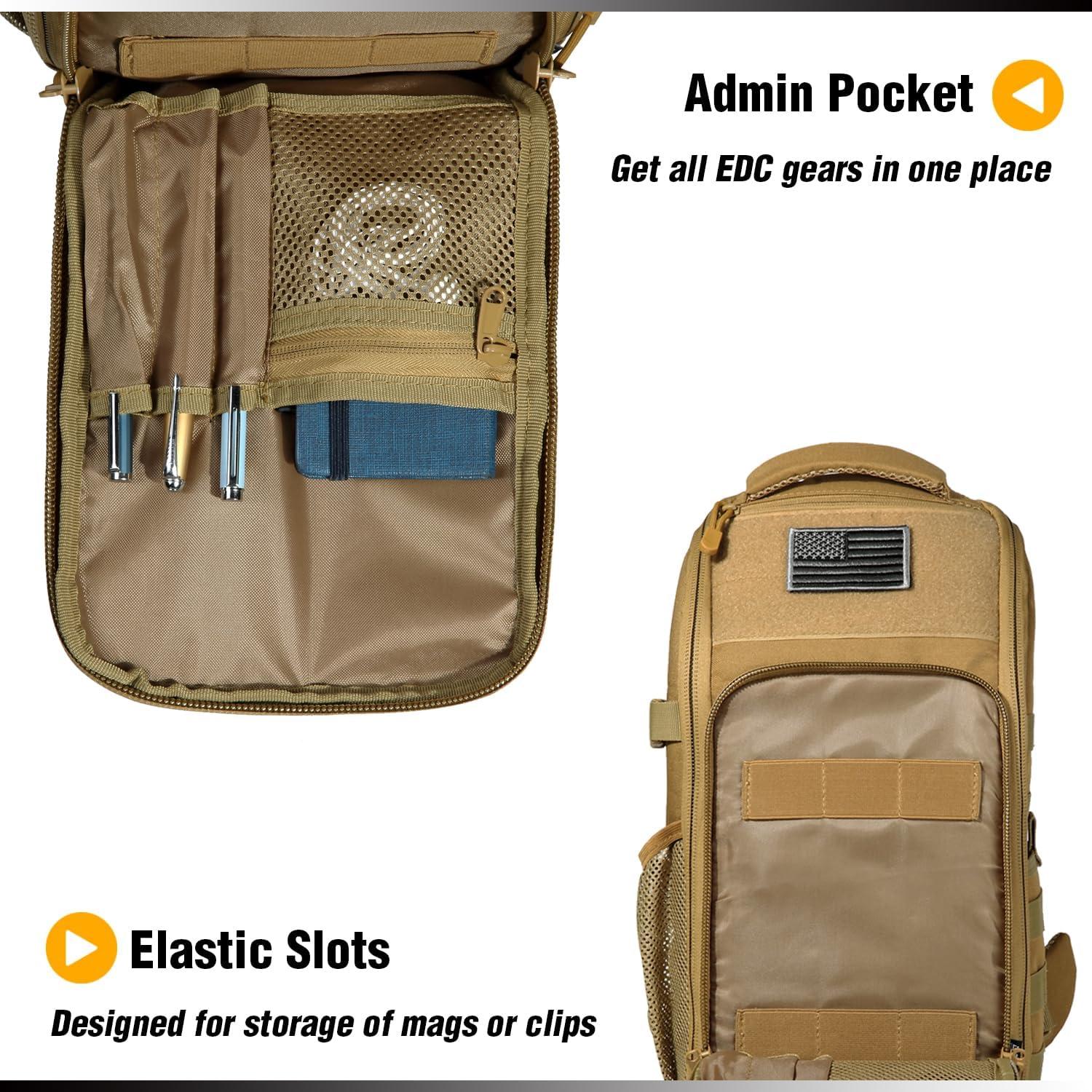 Mochila Táctica DBTAC 10L para Transporte Oculto Beige