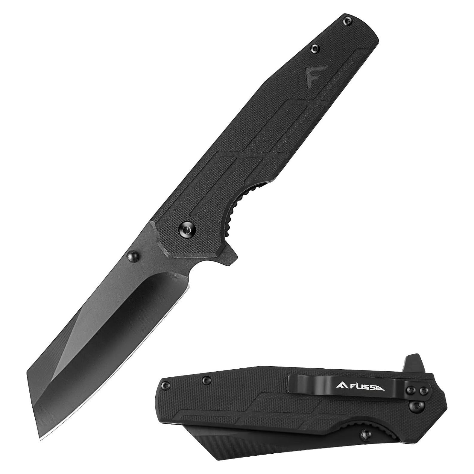 Cuchillo de bolsillo FLISSA táctico plegable 8.89 cm G10