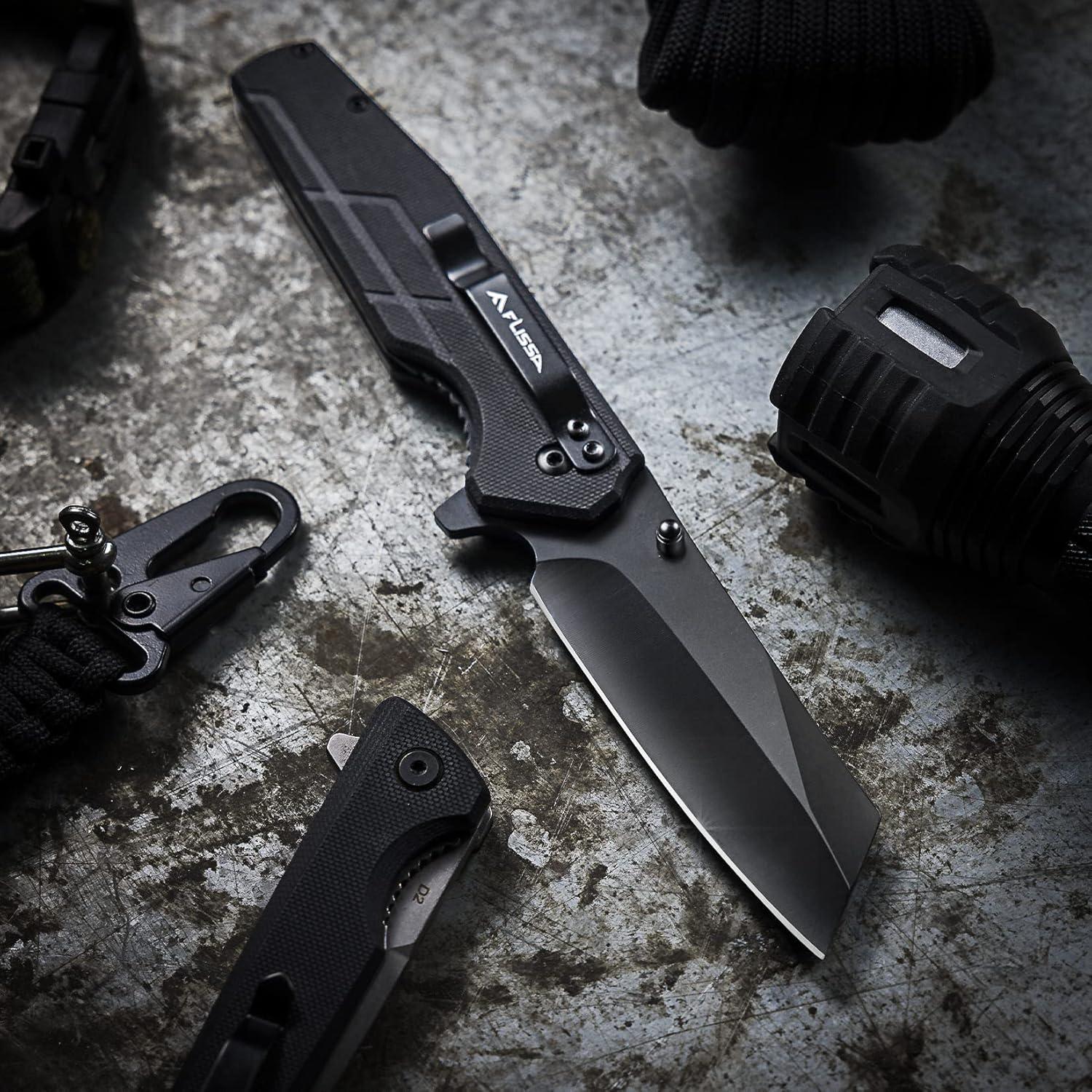 Cuchillo de bolsillo FLISSA táctico plegable 8.89 cm G10