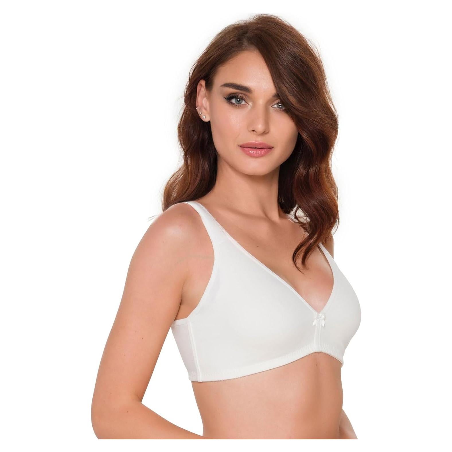 Sostén de Mastectomía Algodón 115 Grande Crema Sin Aros