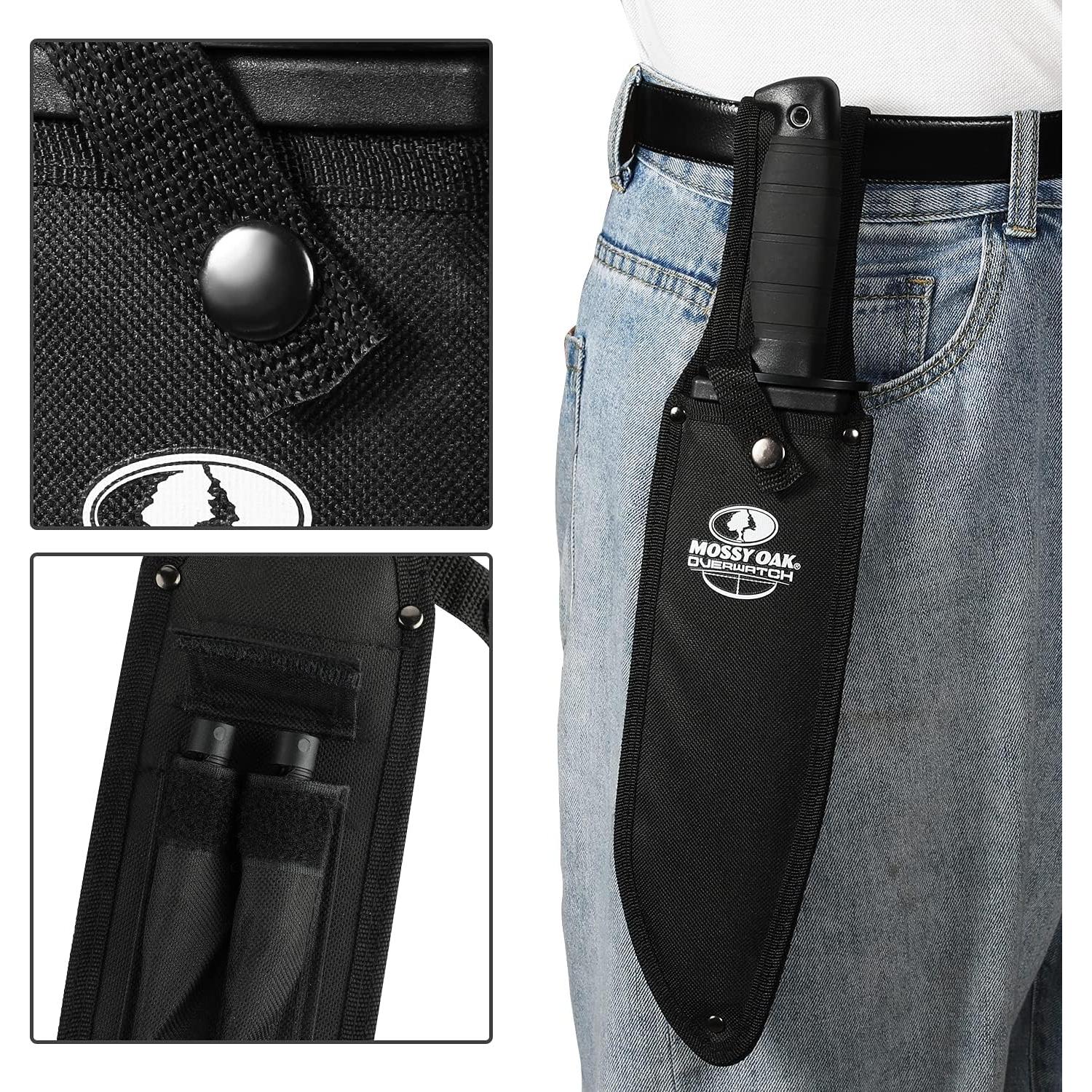 Cuchillo Bowie de Supervivencia Mossy Oak 38.1 cm con Funda