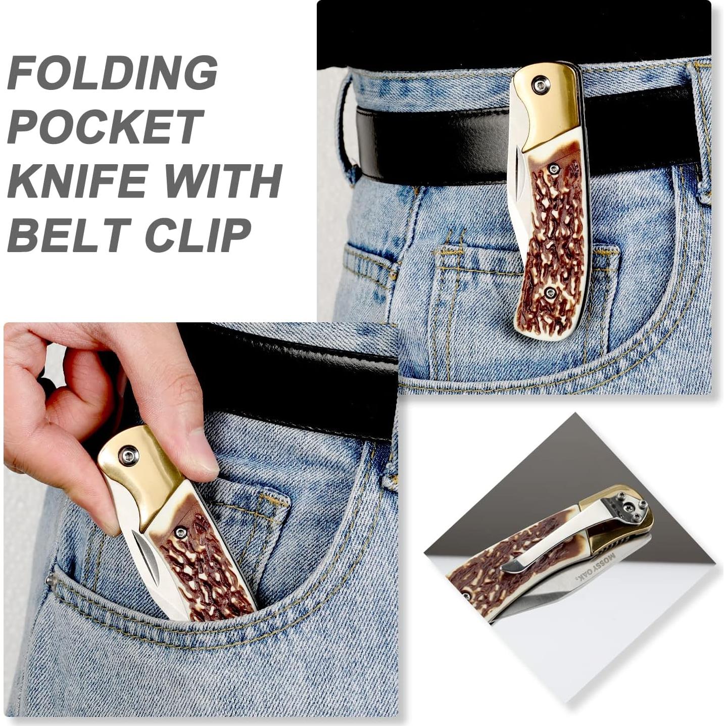 Cuchillo Bowie de Supervivencia Mossy Oak 38.1 cm con Funda