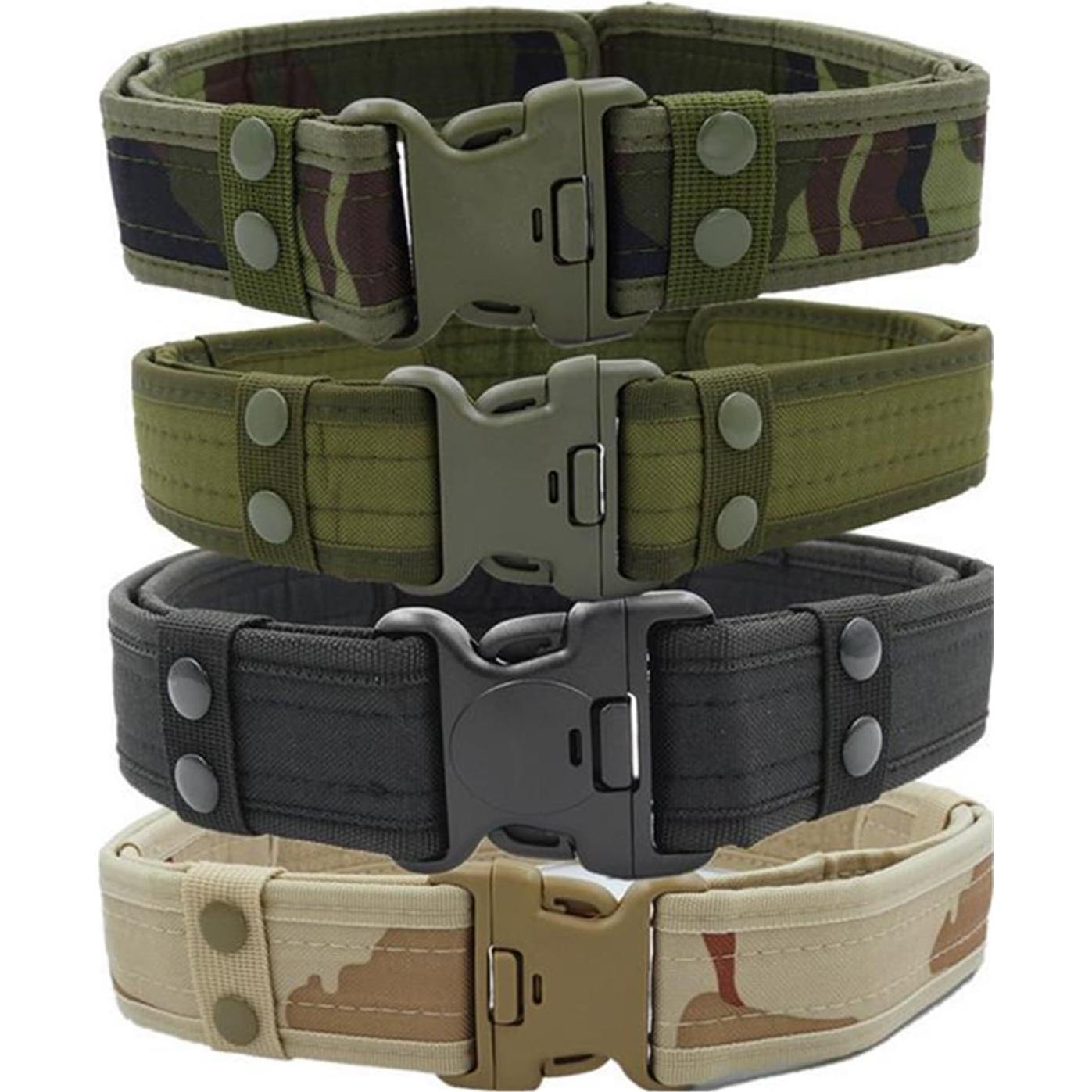 Cinturón Táctico Militar Nylon Ajustable para Hombres