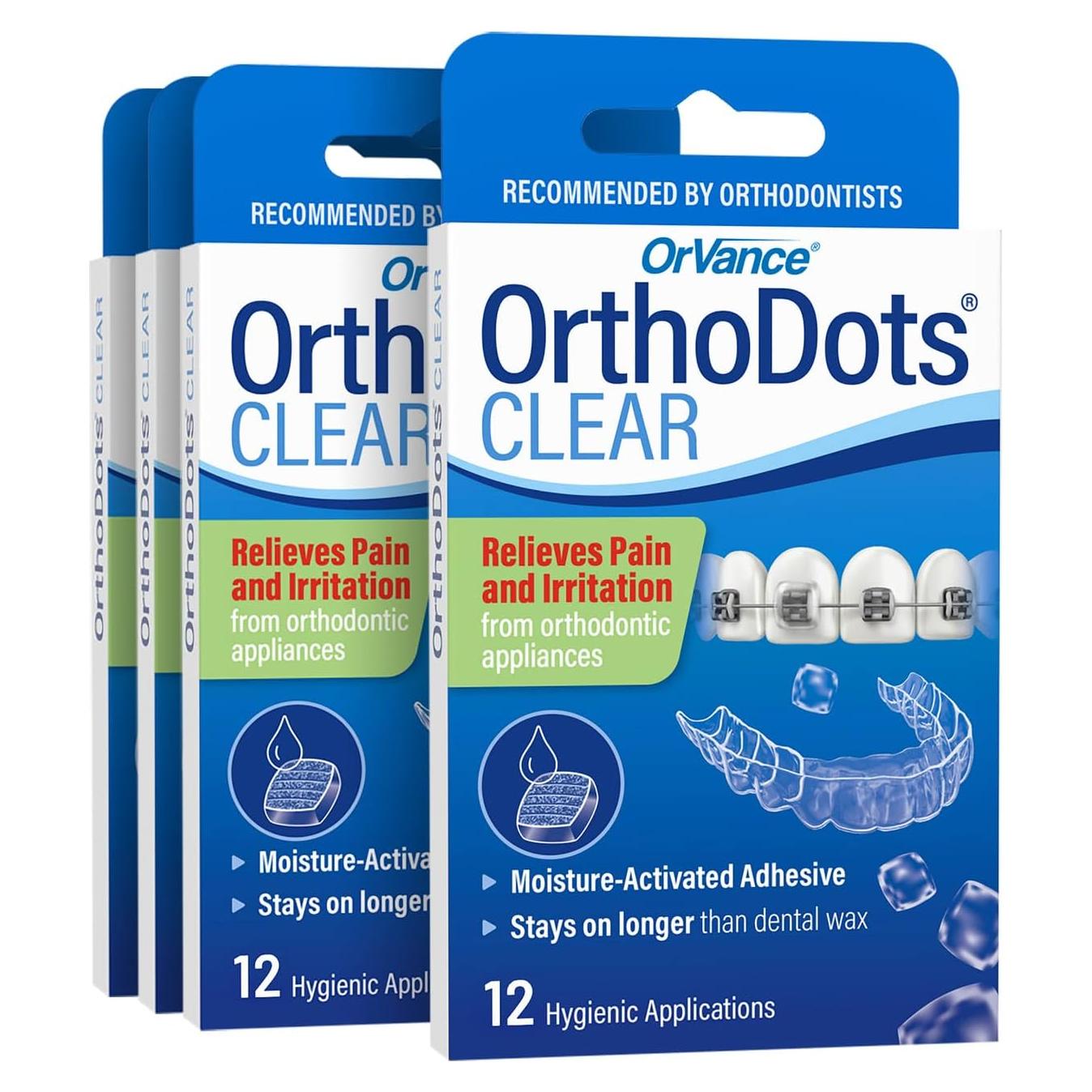 OrthoDots CLEAR Orvance 12 Unidades Alivio para Frenos