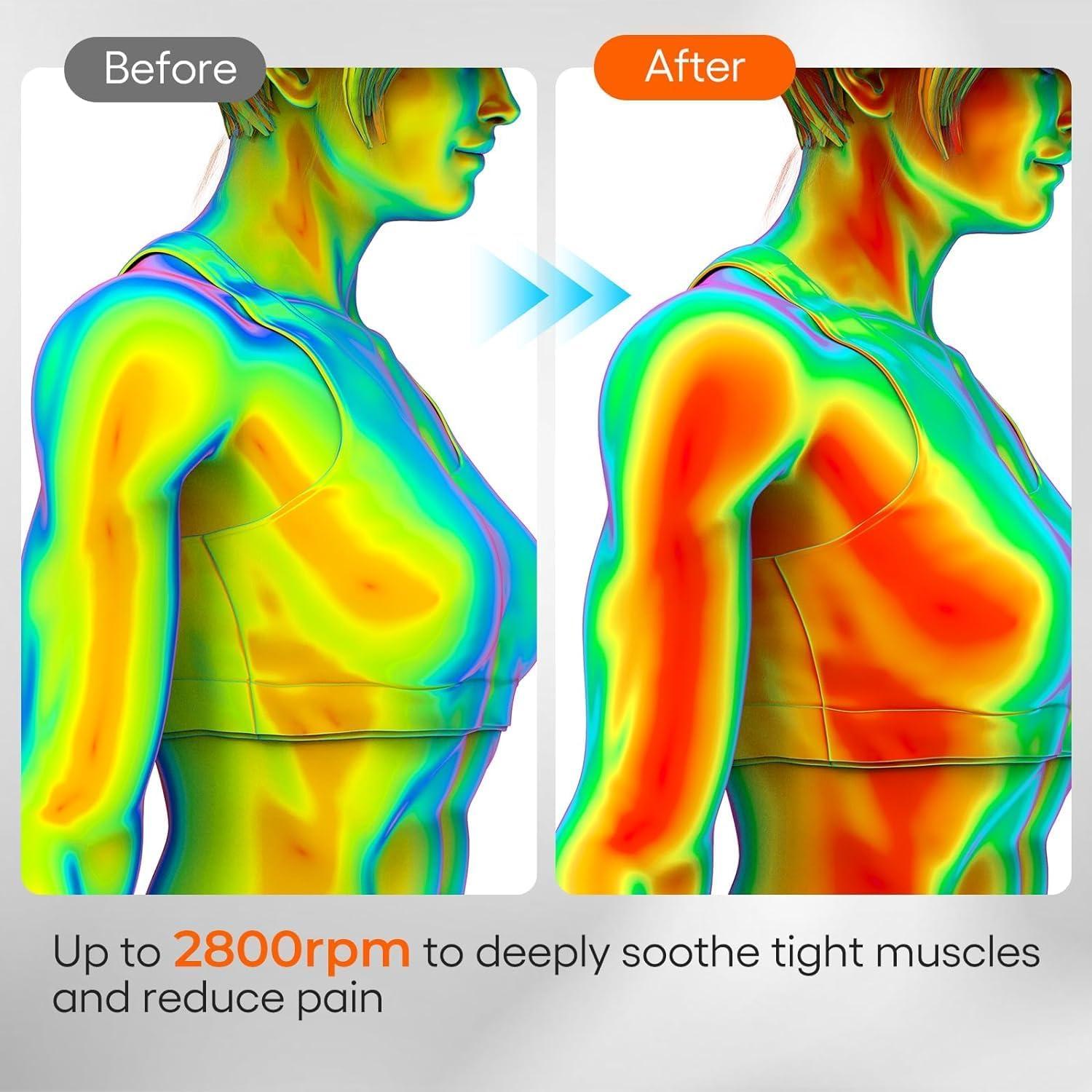 Masajeador de Tejido Profundo JiAn Health JA-G4 Azul 4 Cabezas